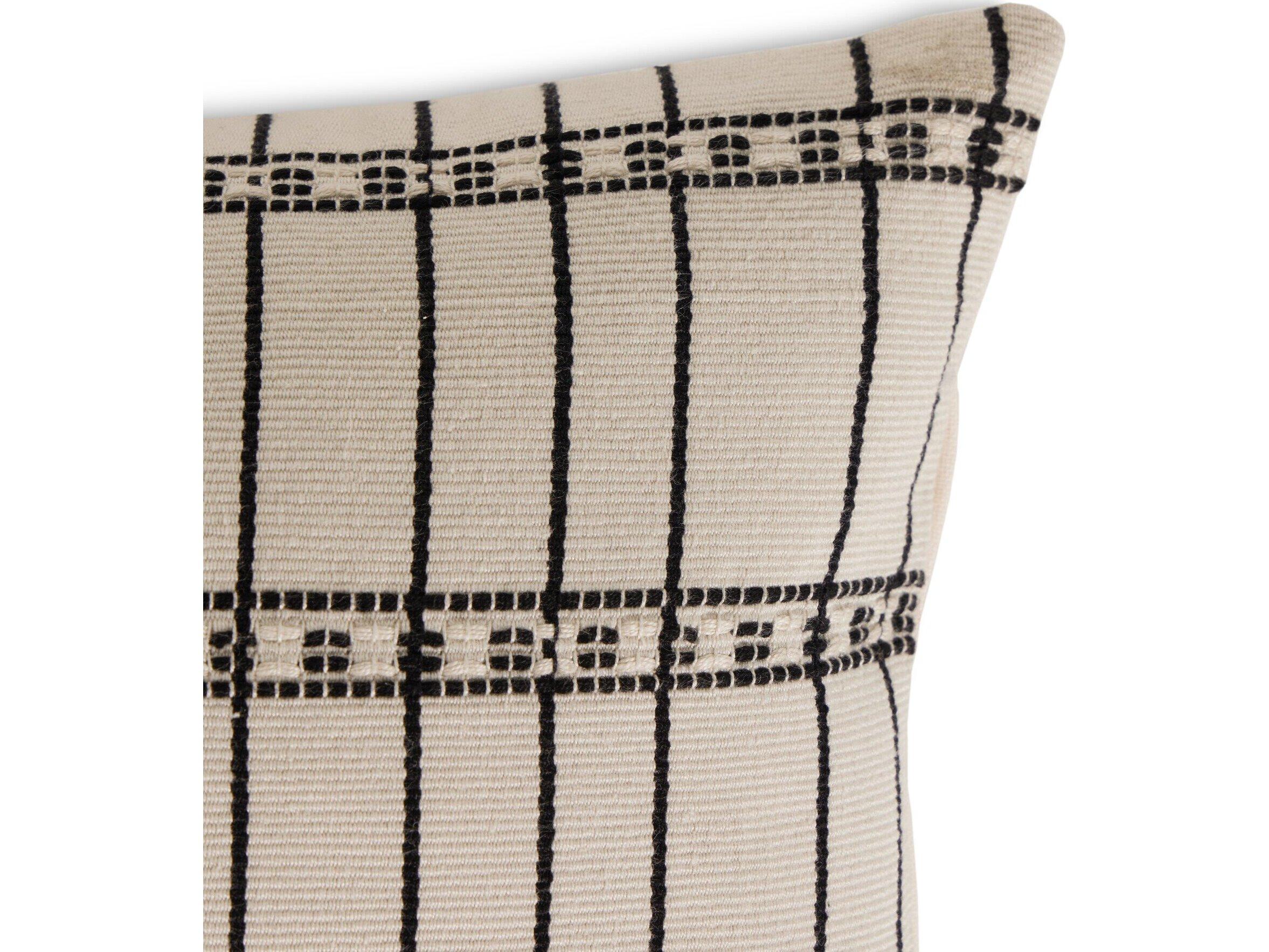 Four Hands Costa Handwoven Ivory Cotton  Chiapas Pillow