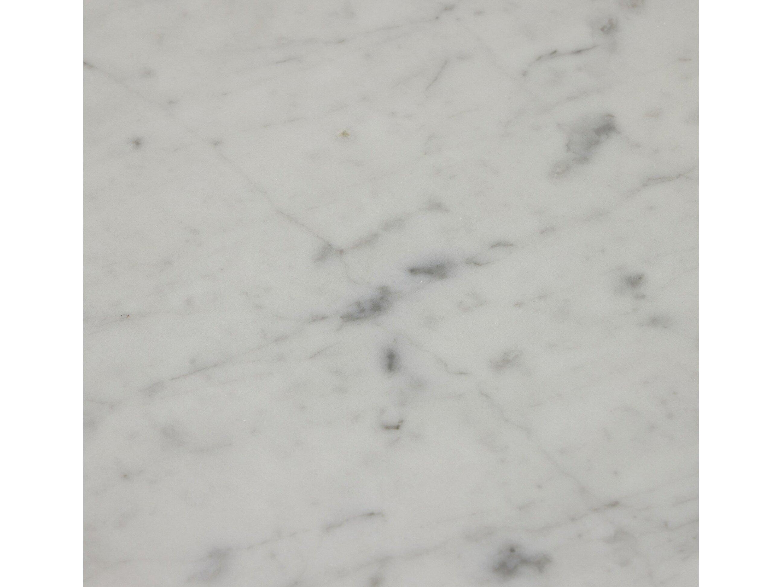 Four Hands Haiden Paden Italian White Marble Large Console Table