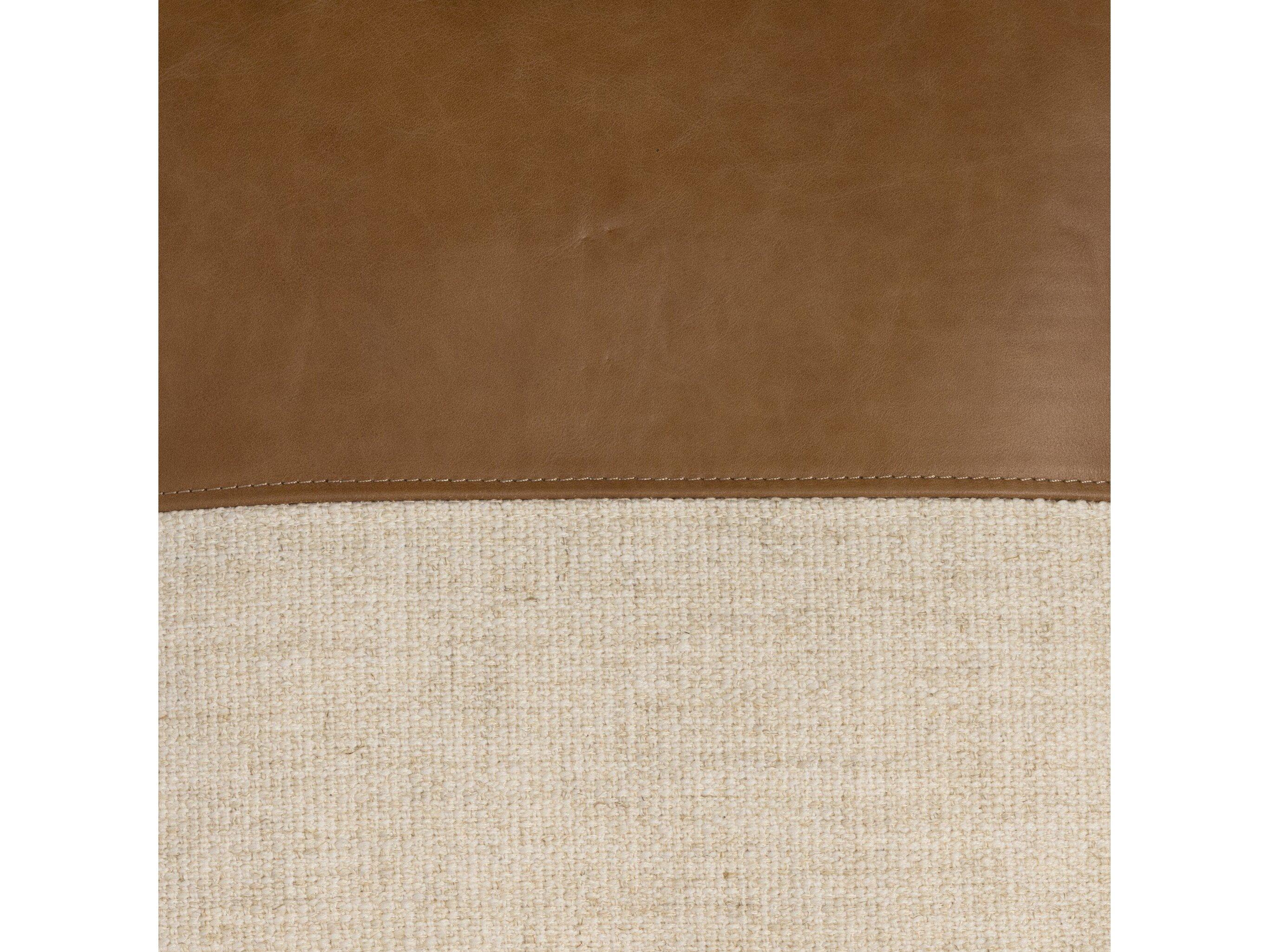Four Hands Westgate Leather and Linen Pillow