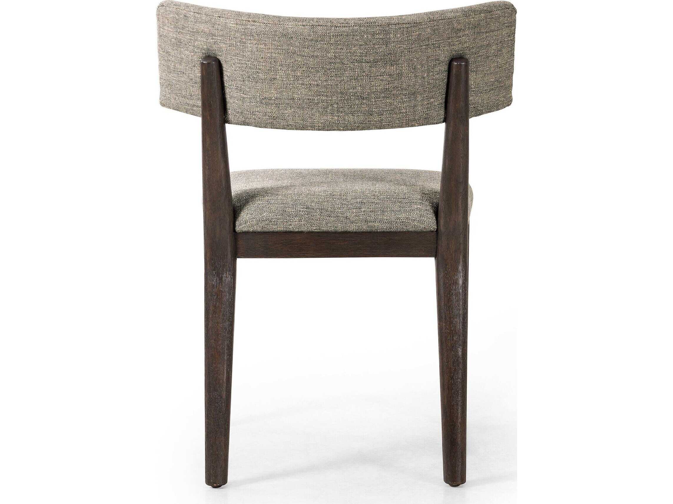 Four Hands Caswell Cardell Parrawood Gray Upholstered Side Dining Chair