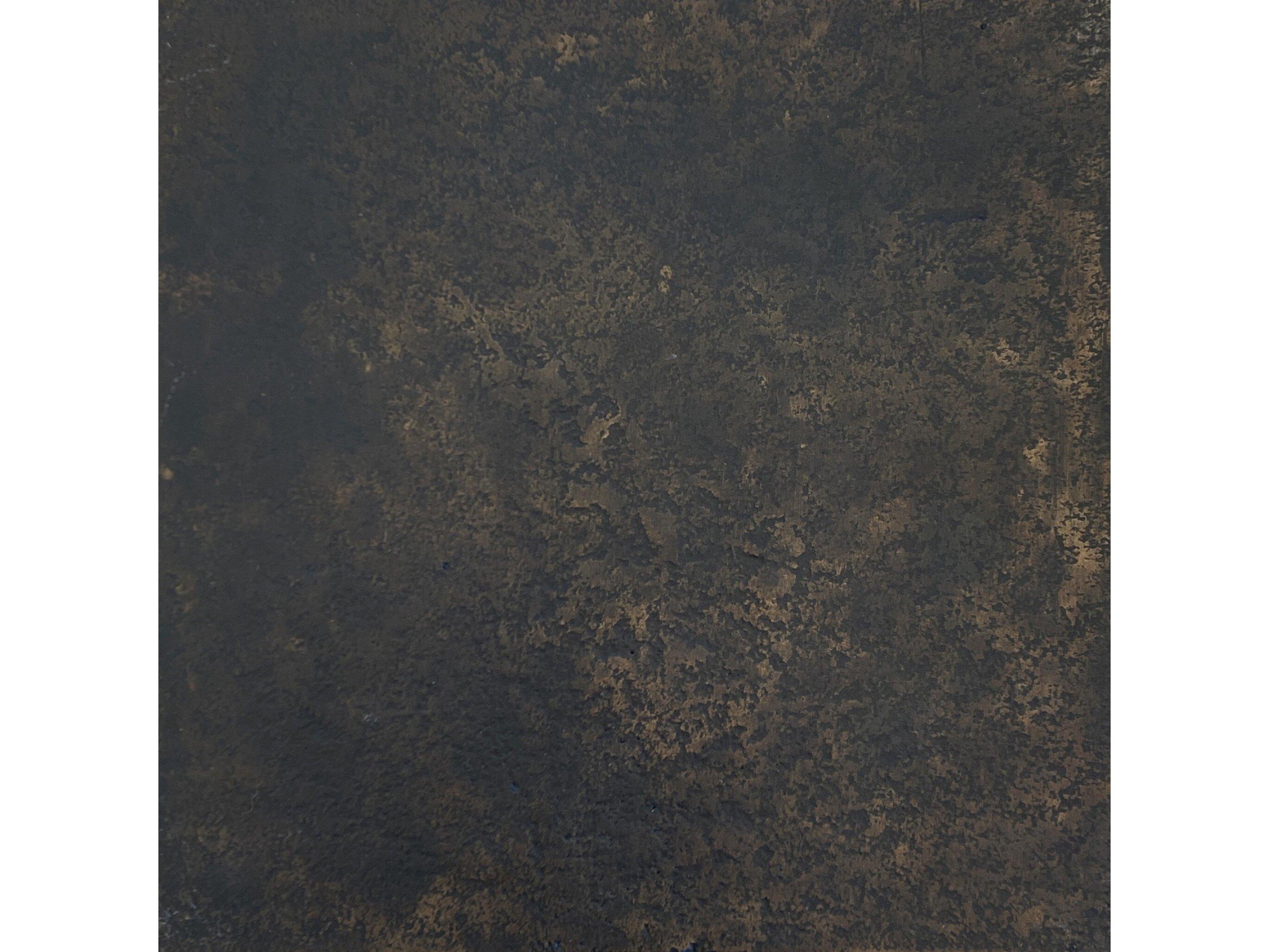 Four Hands Marlow Daffin Round Metal Black Antique Dining Table