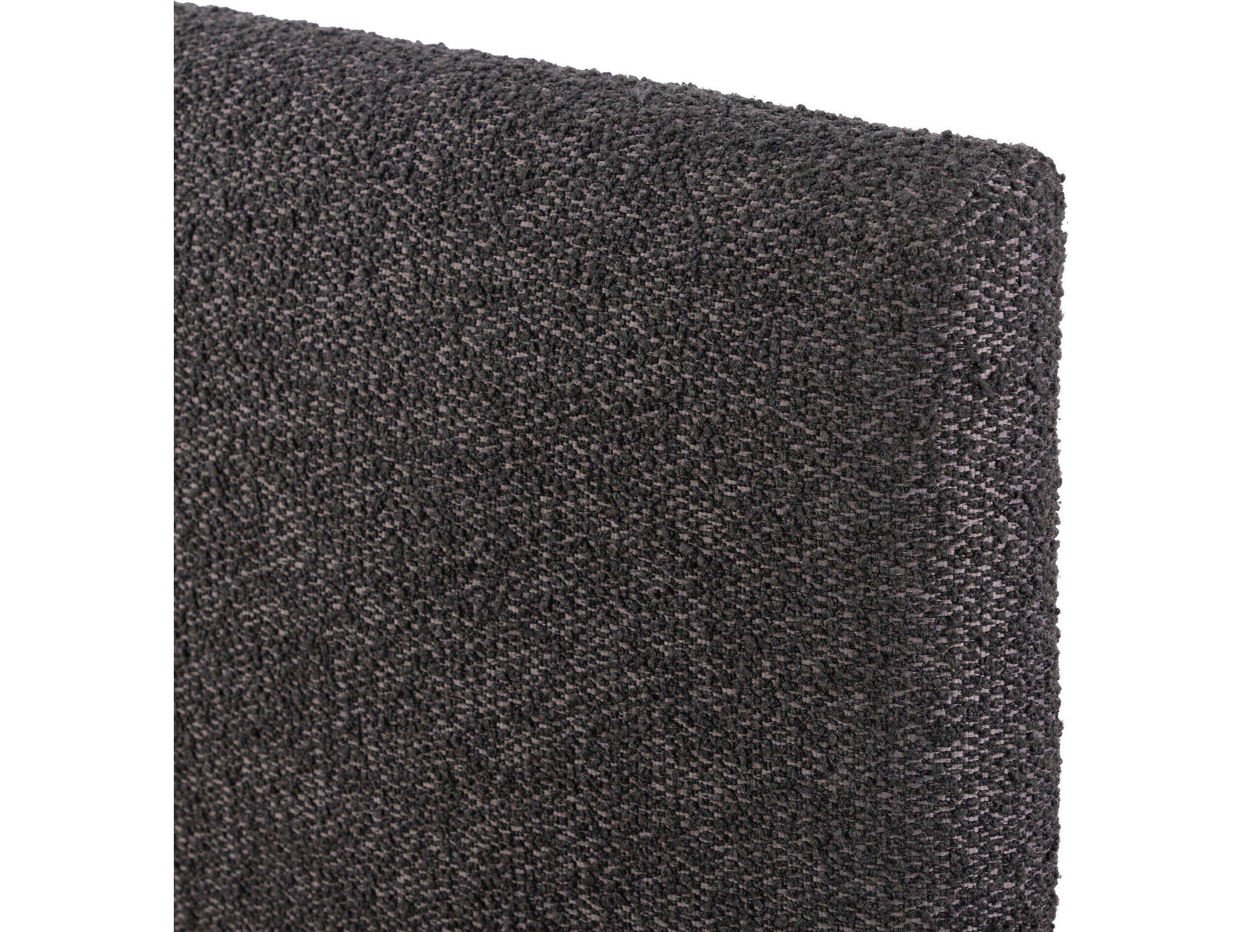 Four Hands Easton Quincy Lisbon Charcoal Black Parrawood Upholstered King Platform Bed