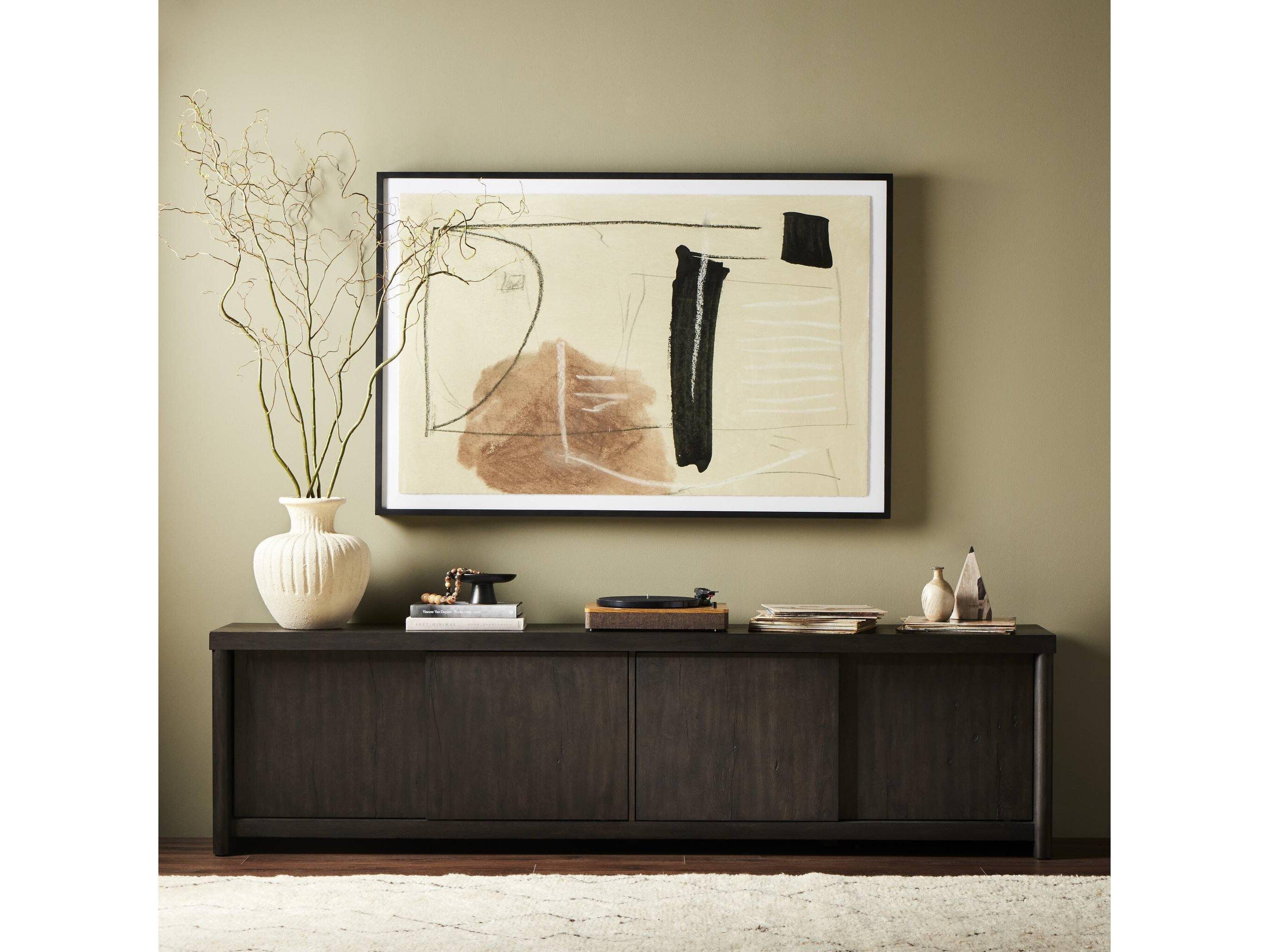 Four Hands Haiden 94" Smoked Black Laredo Media Console