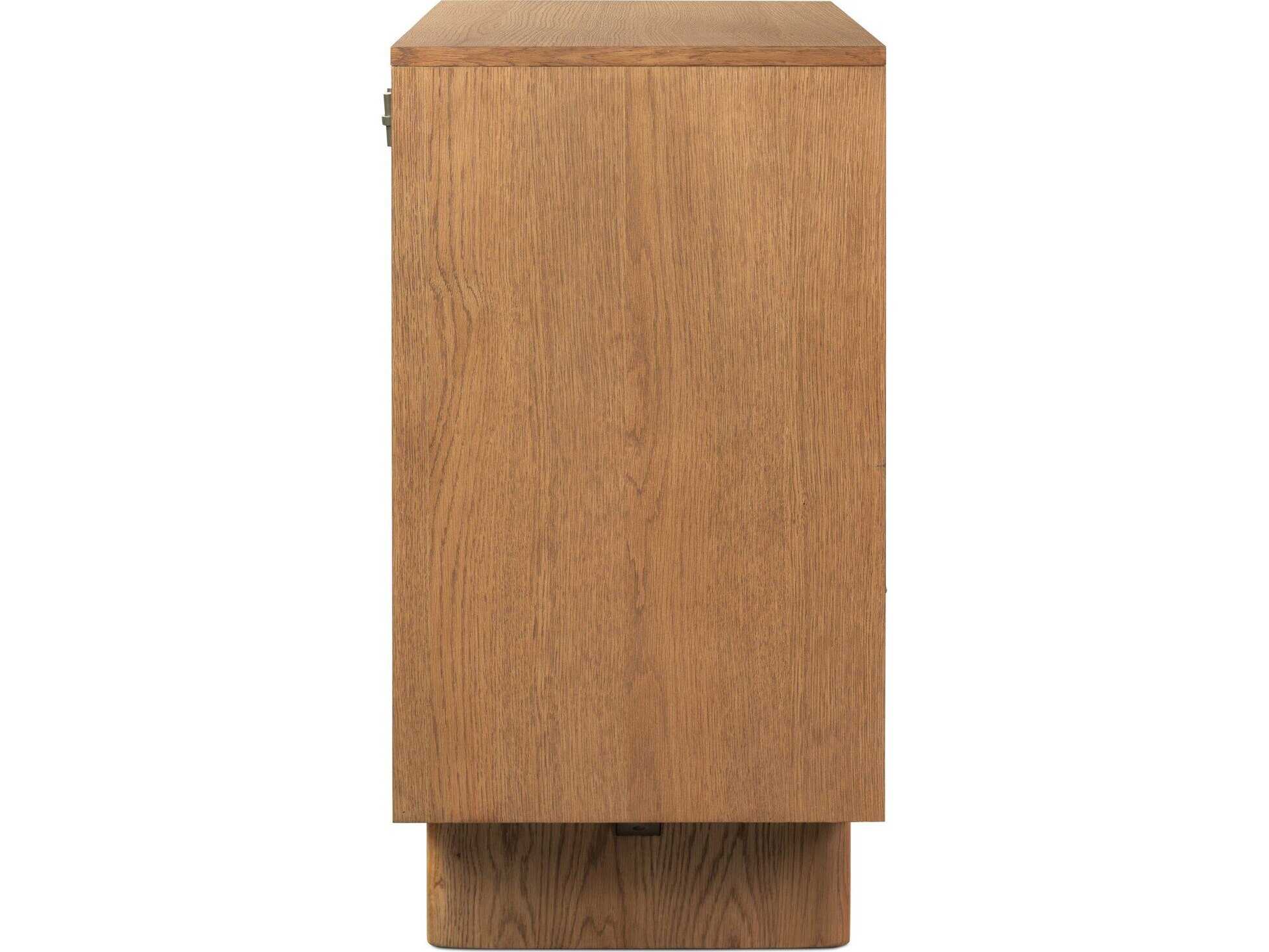 Four Hands Bolton Palermo Cognac Amber Oak Veneer Brown Wood Accent Chest