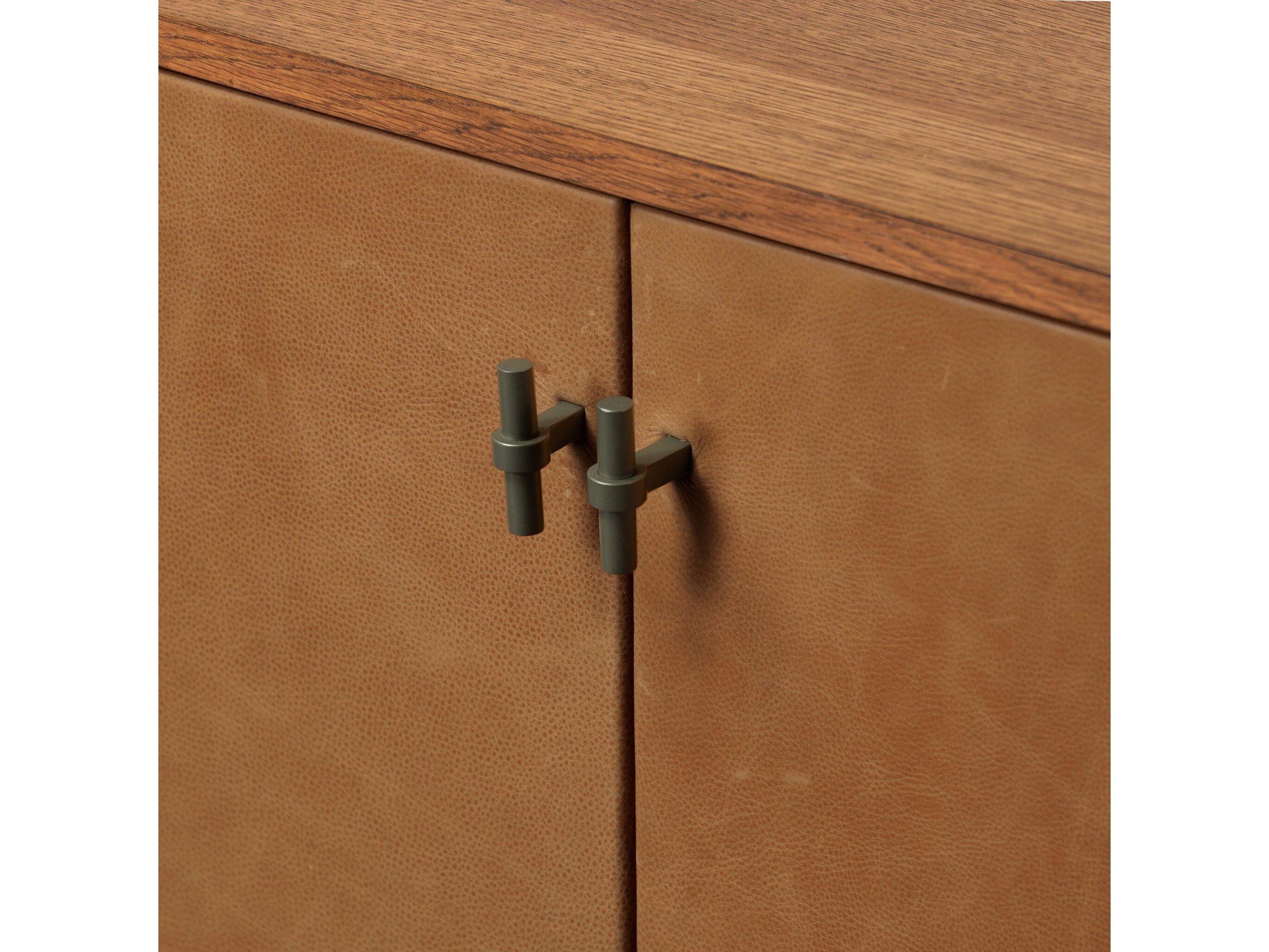 Four Hands Bolton Palermo Cognac Amber Oak Veneer Brown Wood Accent Chest