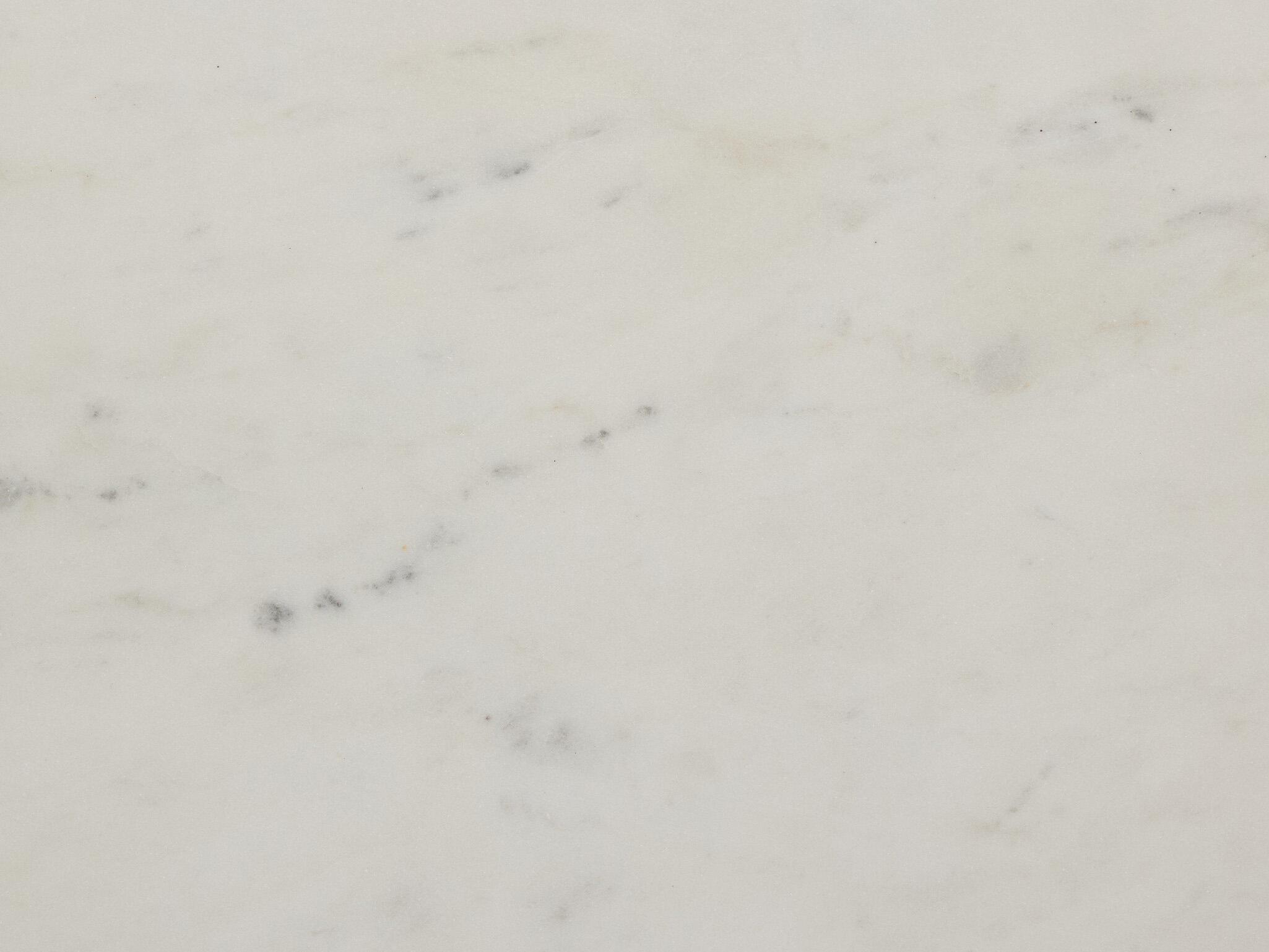 Four Hands Element Rectangular White Marble Hammered Black Iron Coffee Table