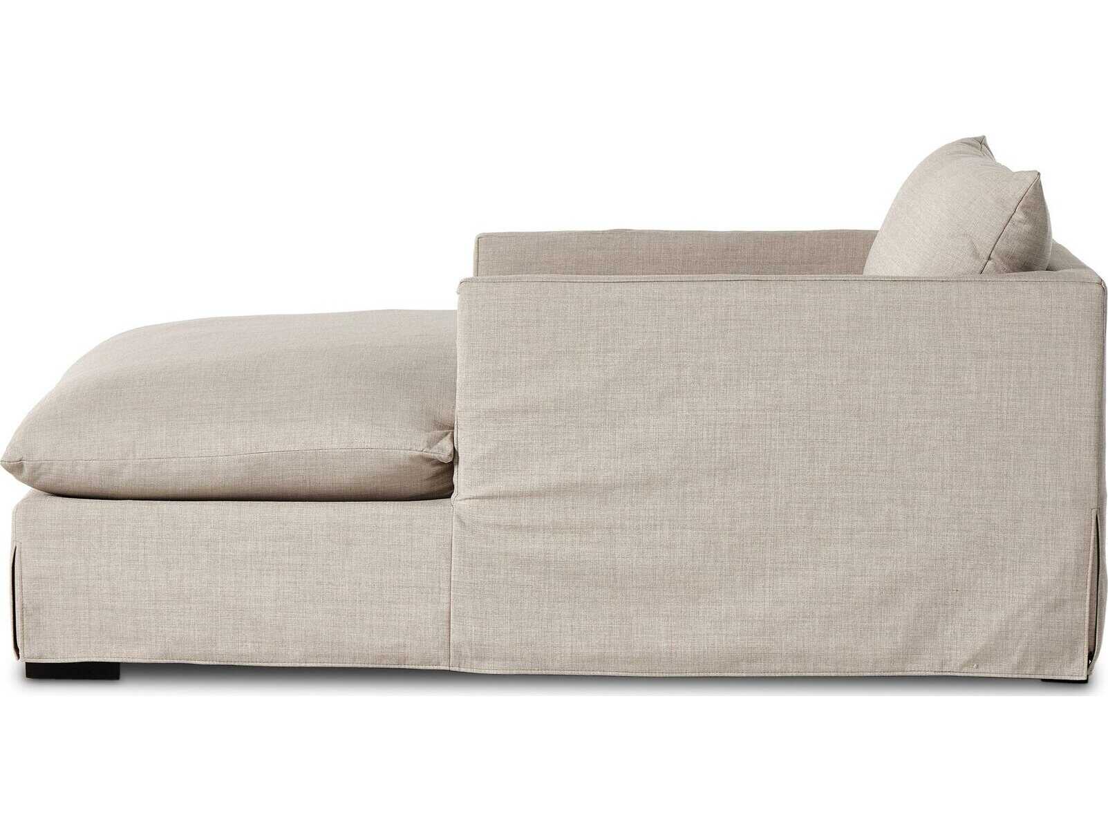Four Hands Atelier Habitat Bennett Moon Upholstered Chaise Lounge
