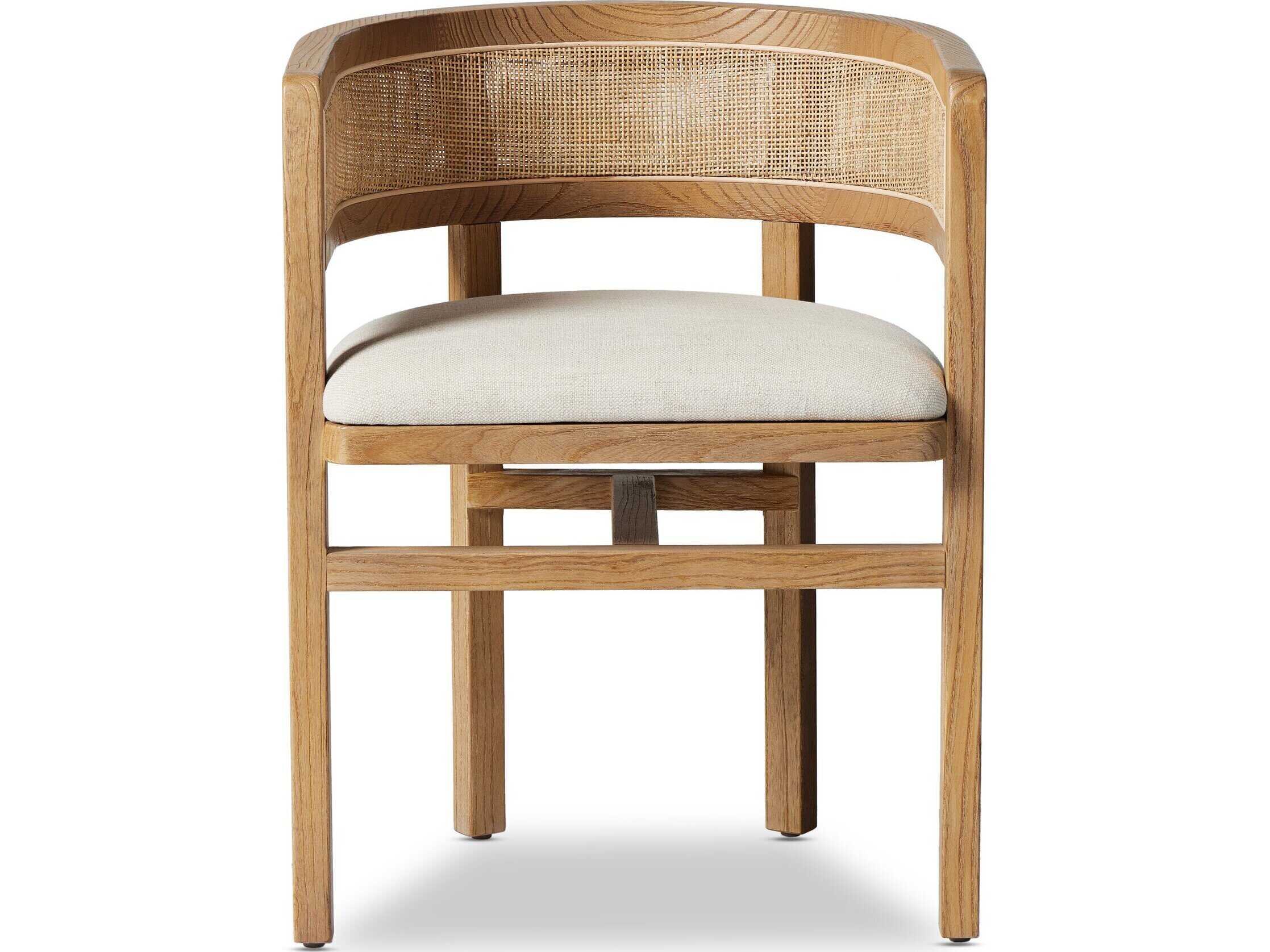 Four Hands Keston Cordoba Brown Upholstered Arm Dining Chair