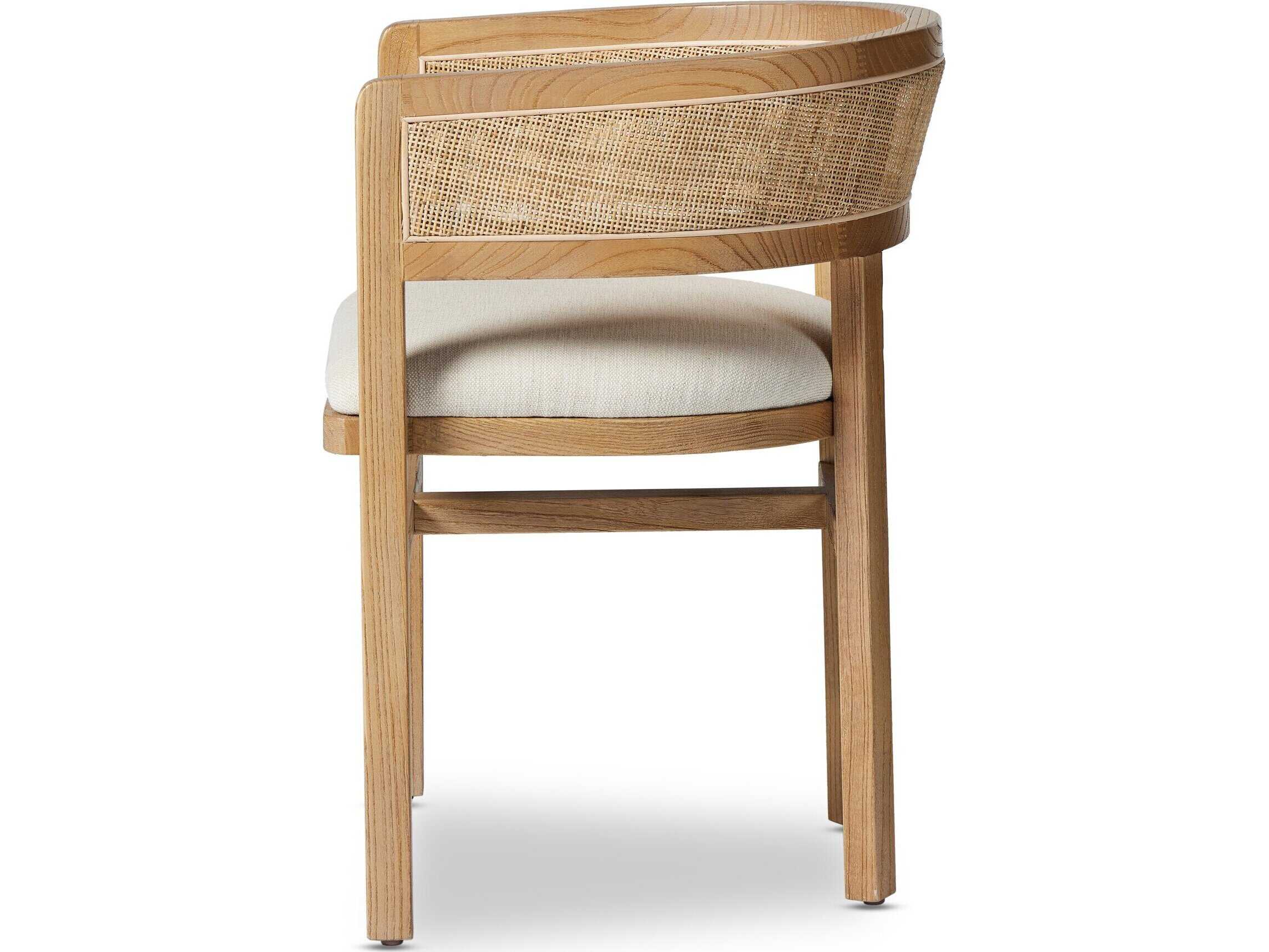 Four Hands Keston Cordoba Brown Upholstered Arm Dining Chair