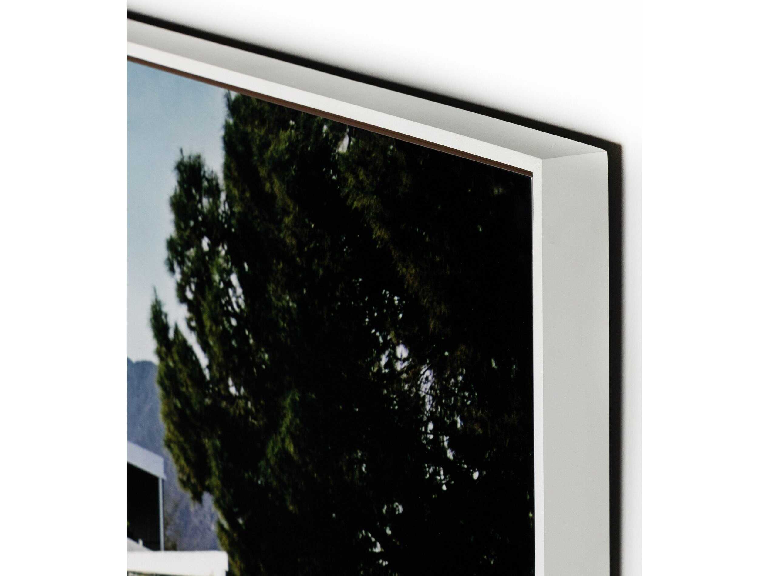 Four Hands Art Studio Palm Springs Pool by Slim Aarons White Maple Floater  Canvas Wall Art