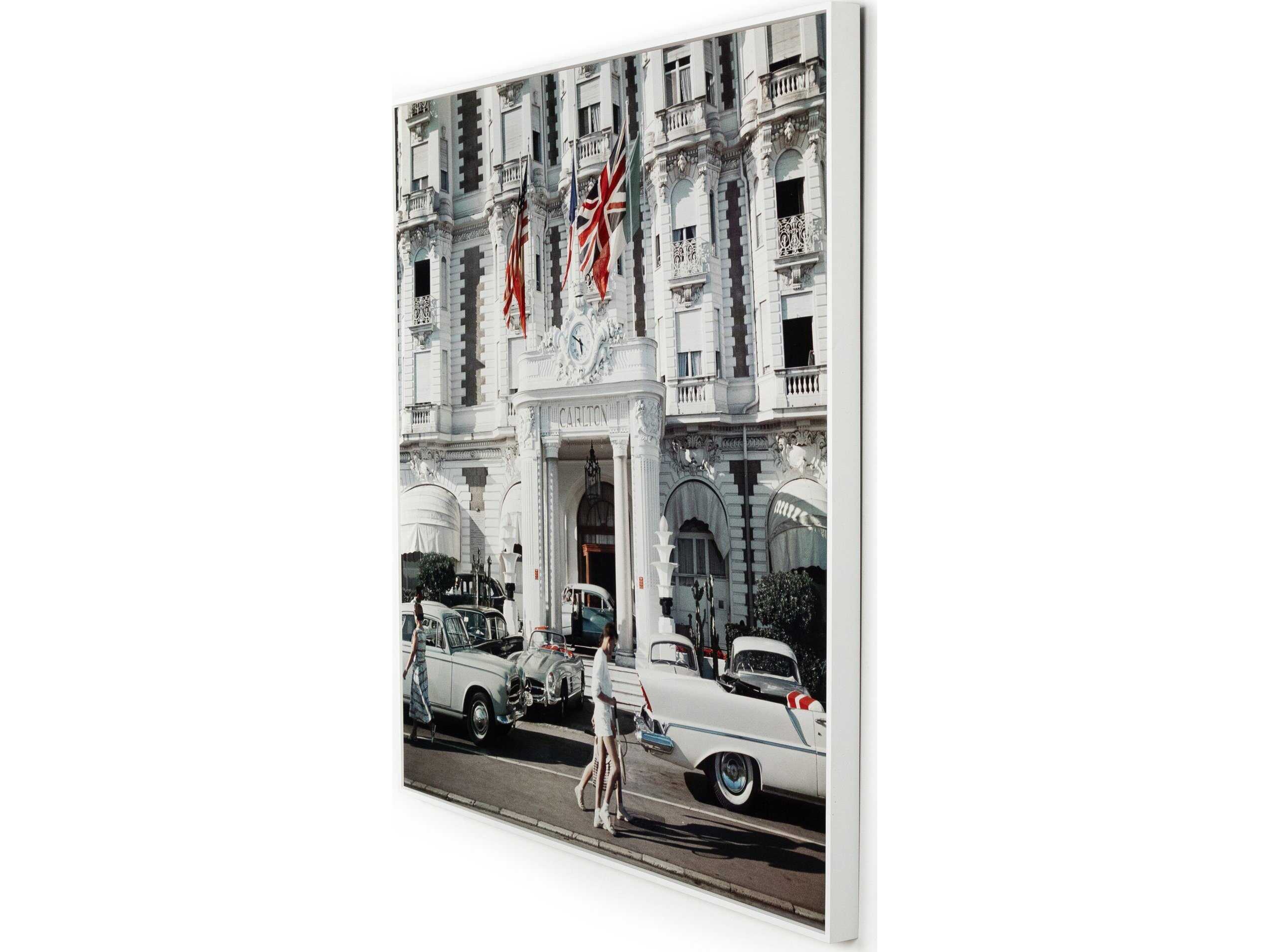 Four Hands Art Studio Carlton Hotel by Slim Aarons White Maple Floater  Canvas Wall Art