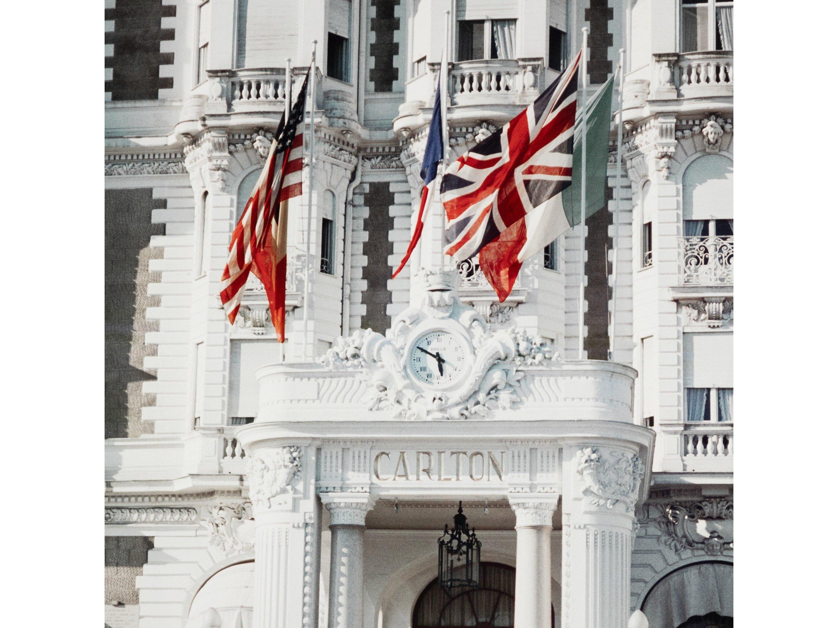 Four Hands Art Studio Carlton Hotel by Slim Aarons White Maple Floater  Canvas Wall Art