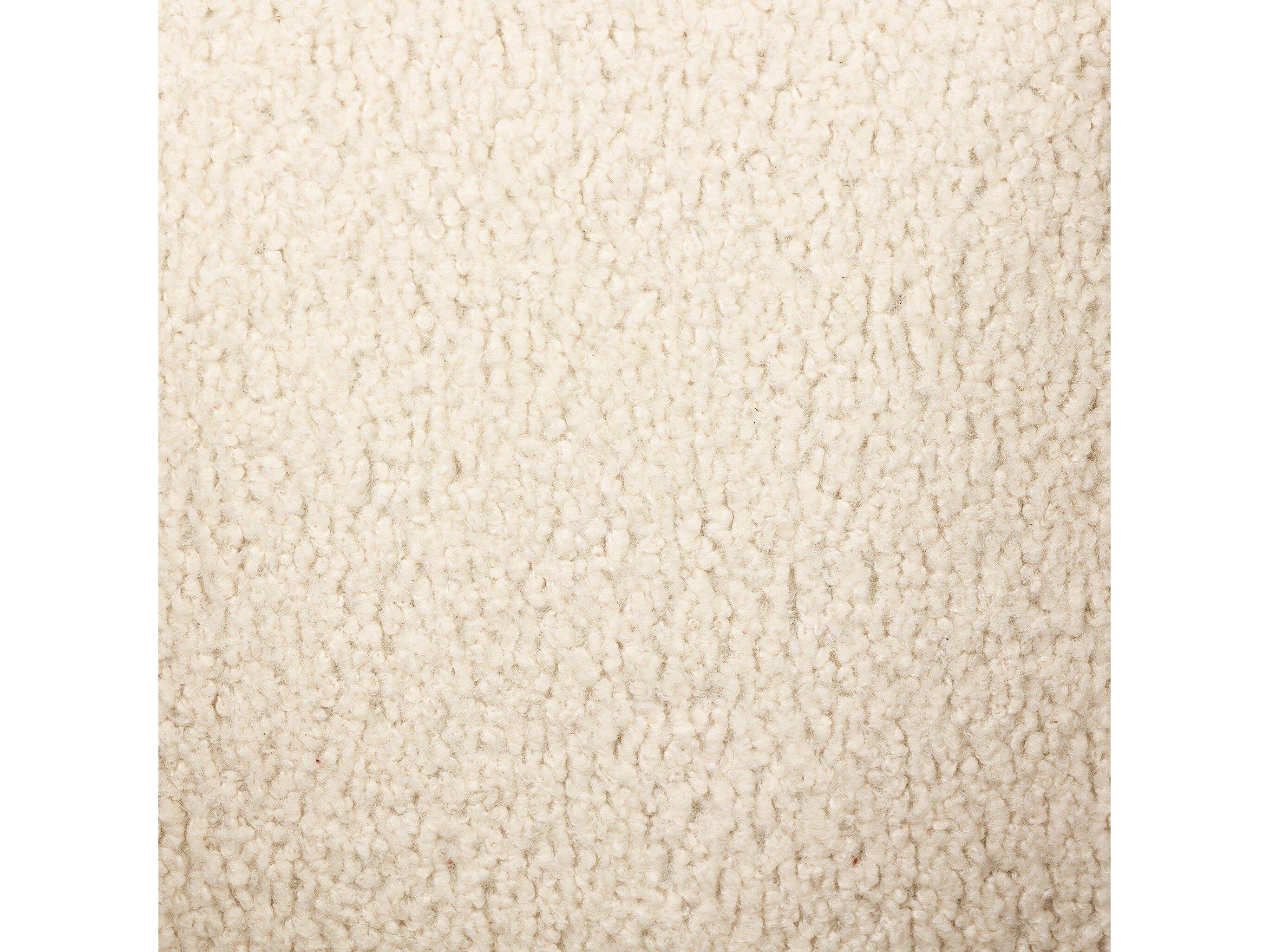 Four Hands Abbott Tyler Fabric Oak Wood White Upholstered Arm Dining Chair