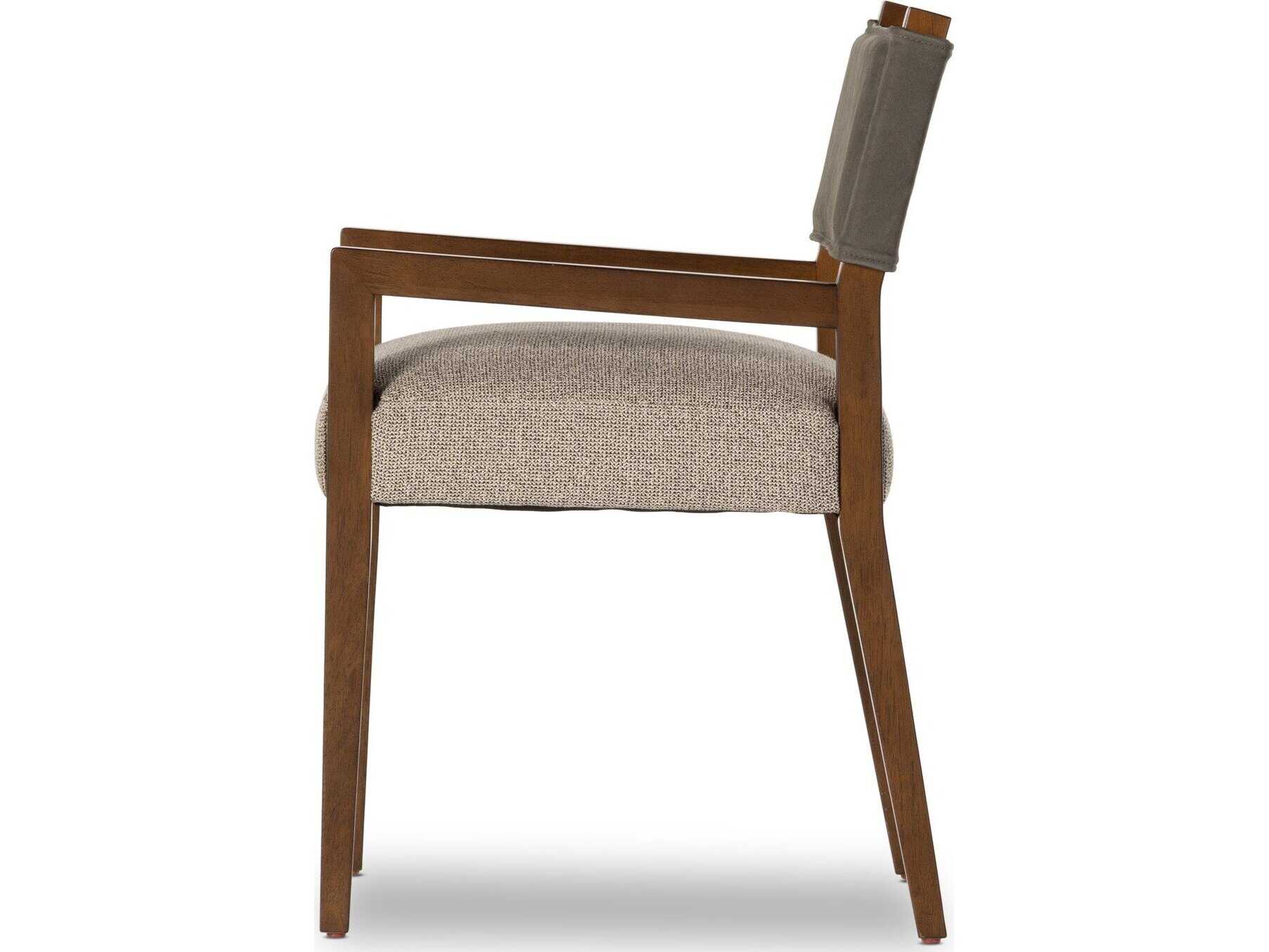 Four Hands Berman Ferris Tulsa Ink Upholstered Dining Armchair