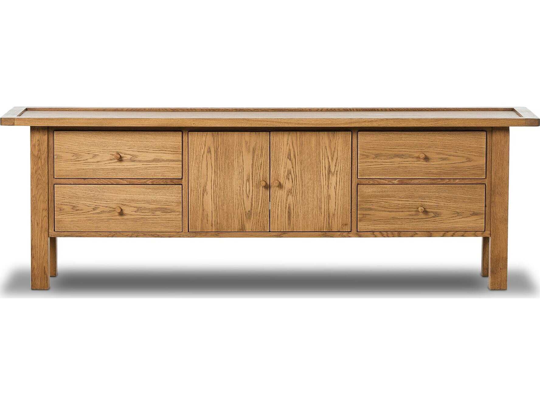 Four Hands Glenwood Millbrook Media Console - Natural Light Oak