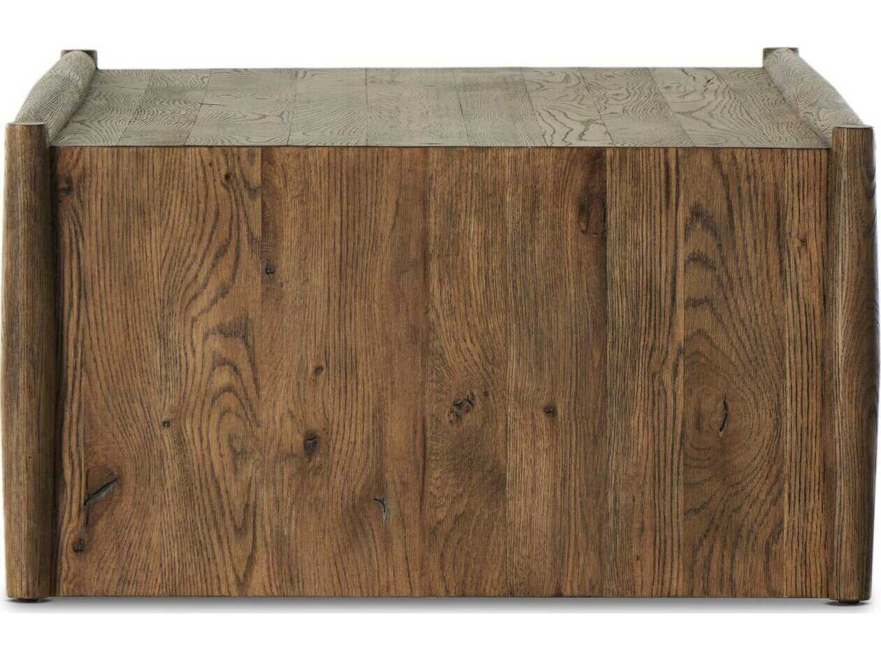 Four Hands Bolton Glenview Rectangular Wood Weathered Oak Coffee Table