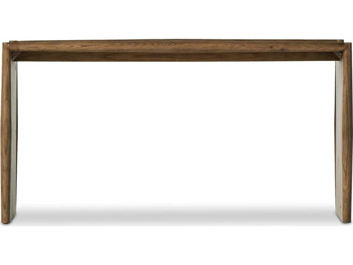 Four Hands Bolton Glenview Rectangular Wood Weathered Oak Console Table