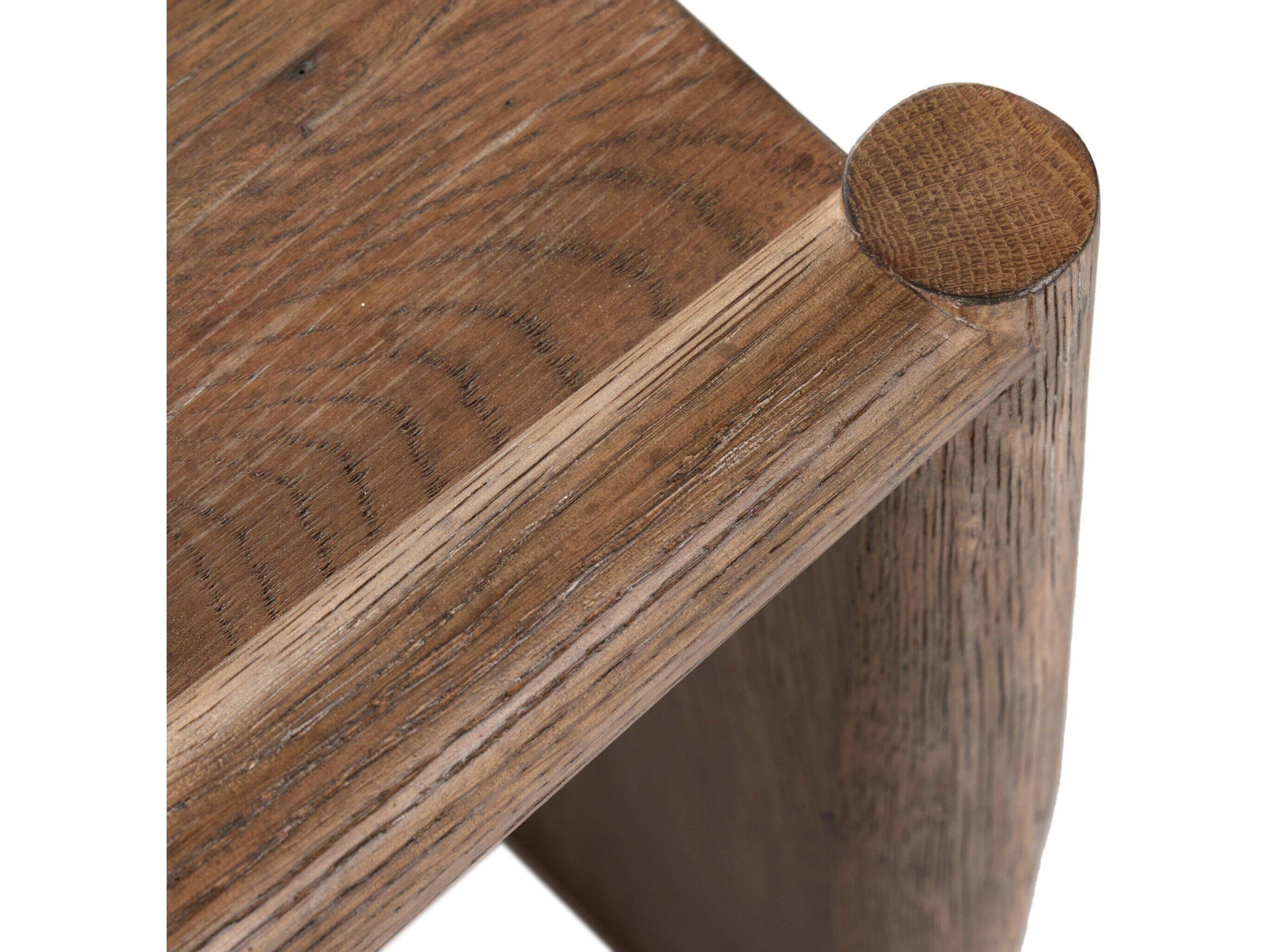 Four Hands Bolton Glenview Square Wood Weathered Oak End Table