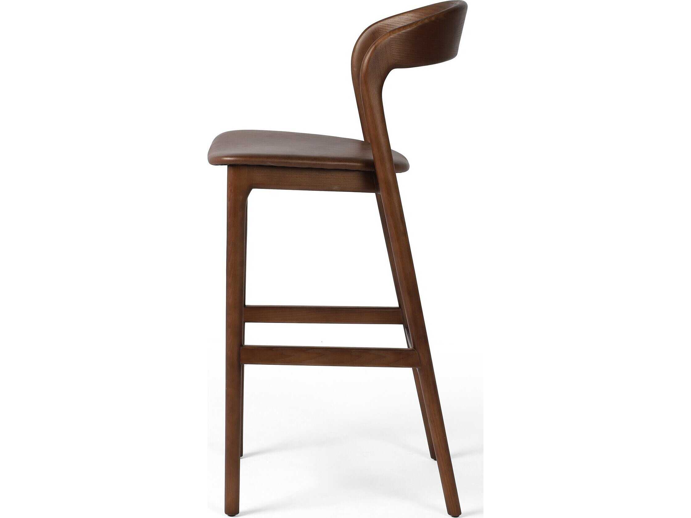 Four Hands Allston Amare Sonoma Coco Leather Ash Wood Bar Stool
