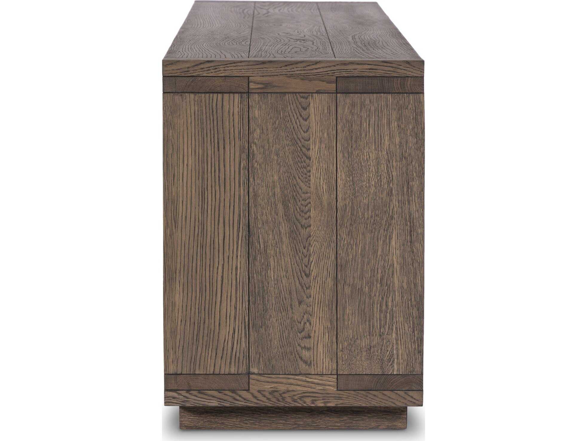 Four Hands Bennett 94" Oak Wood Worn Veneer Media Console