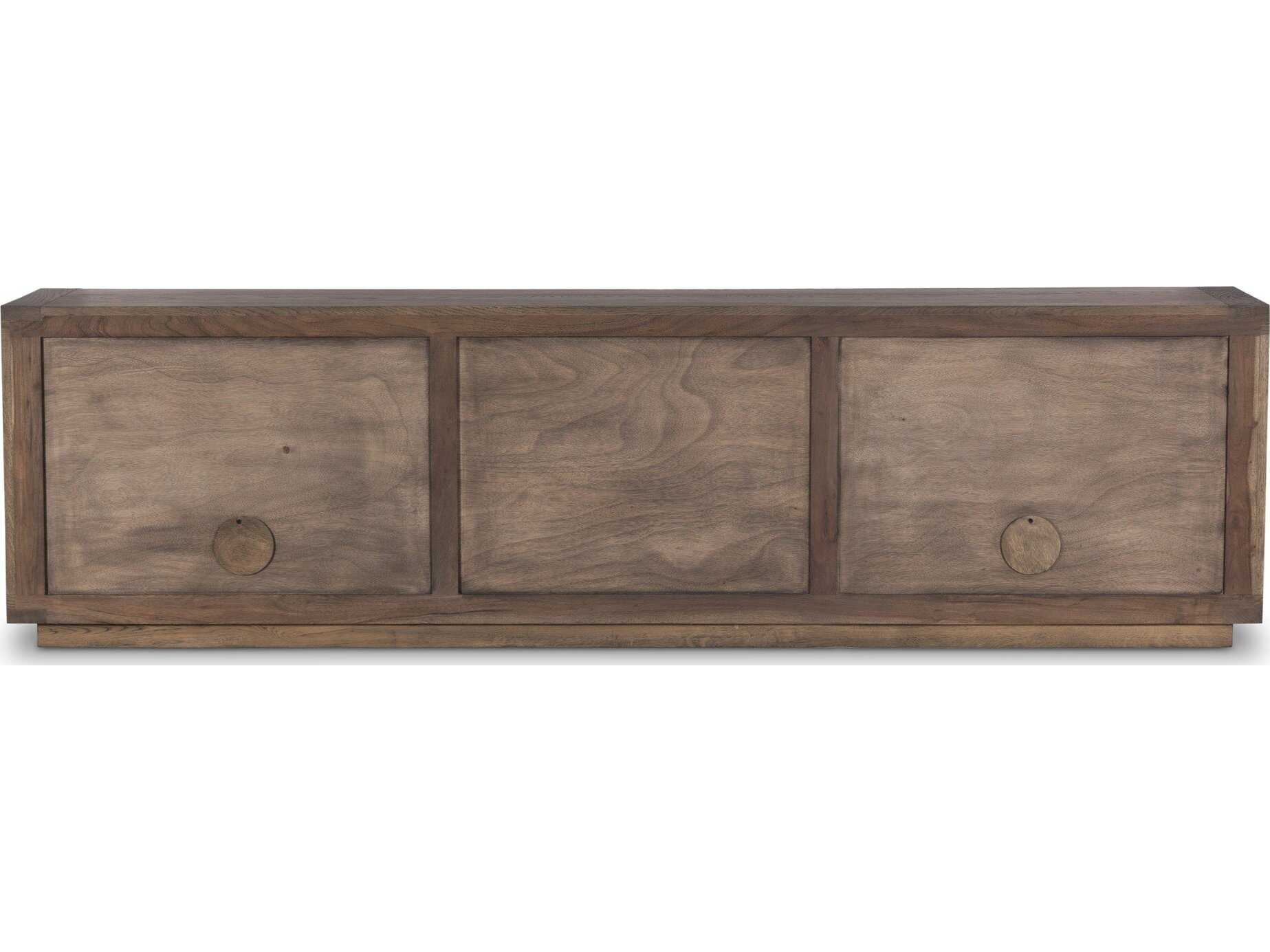 Four Hands Bennett 94" Oak Wood Worn Veneer Media Console