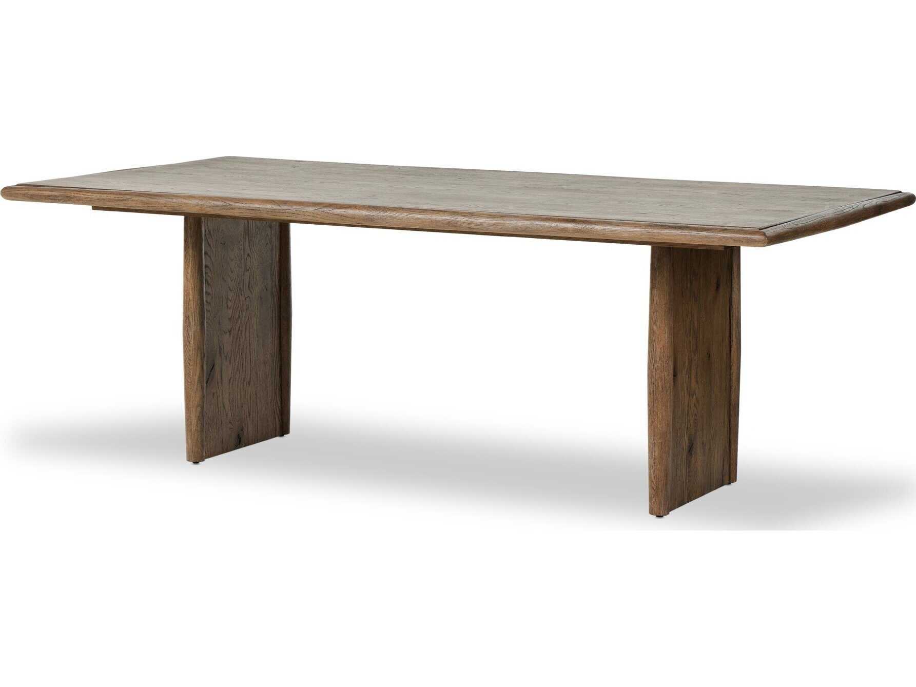 Four Hands Bolton Rectangular Wood Weathered Oak Dining Table