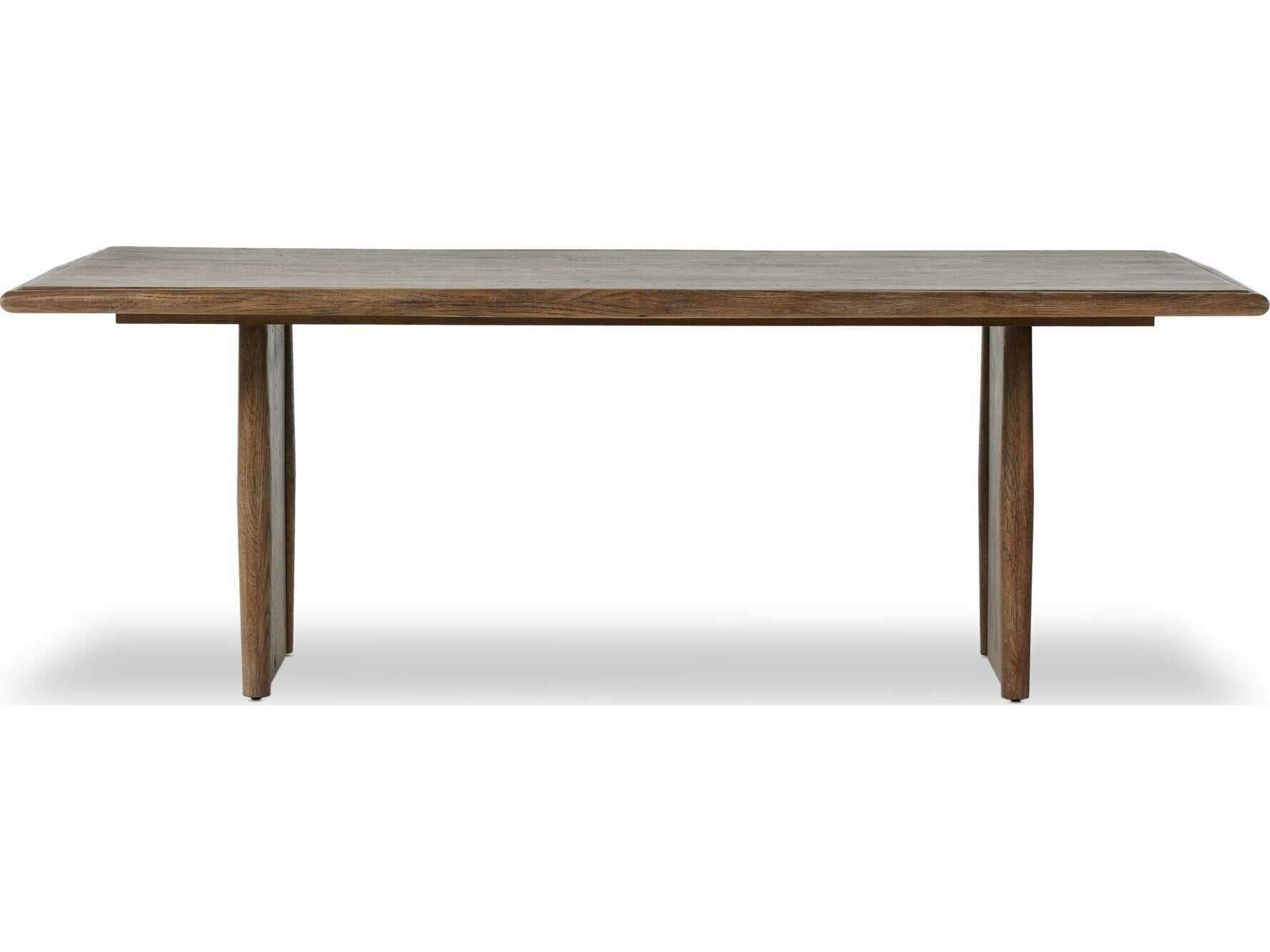 Four Hands Bolton Rectangular Wood Weathered Oak Dining Table