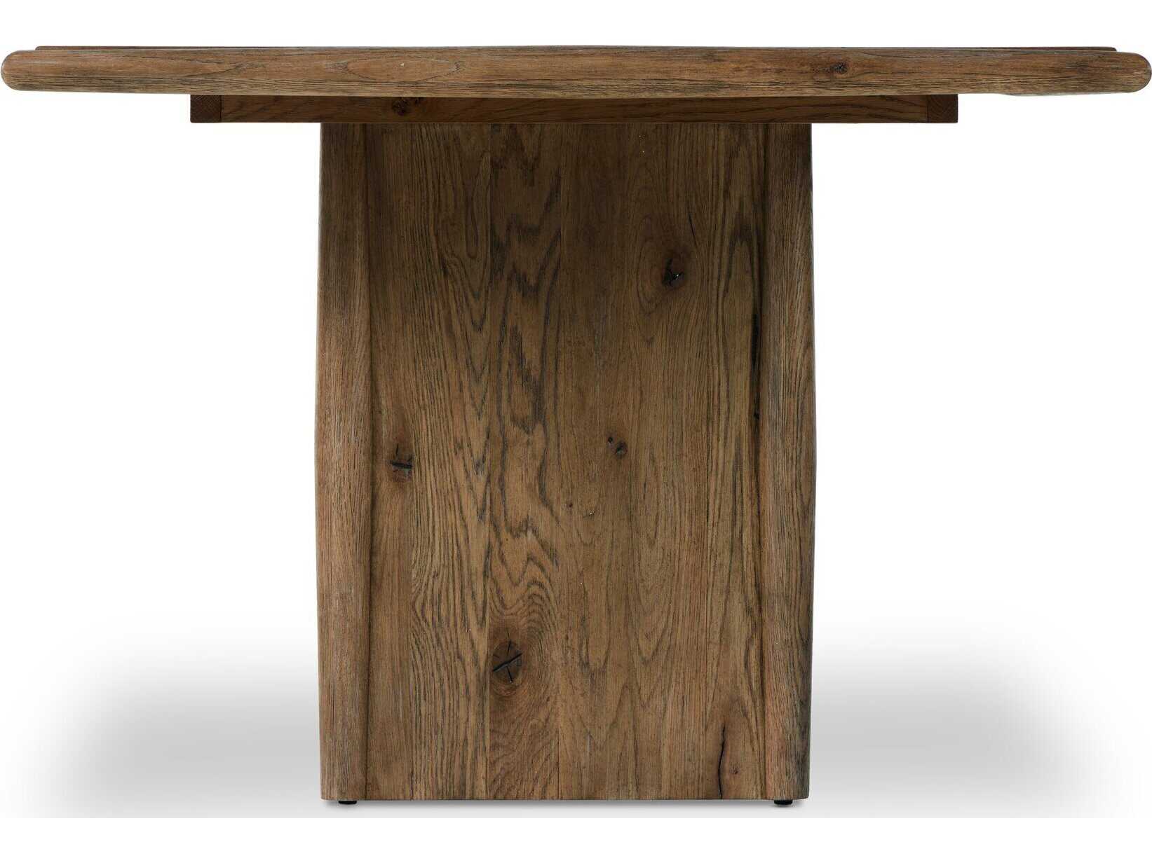Four Hands Bolton Rectangular Wood Weathered Oak Dining Table