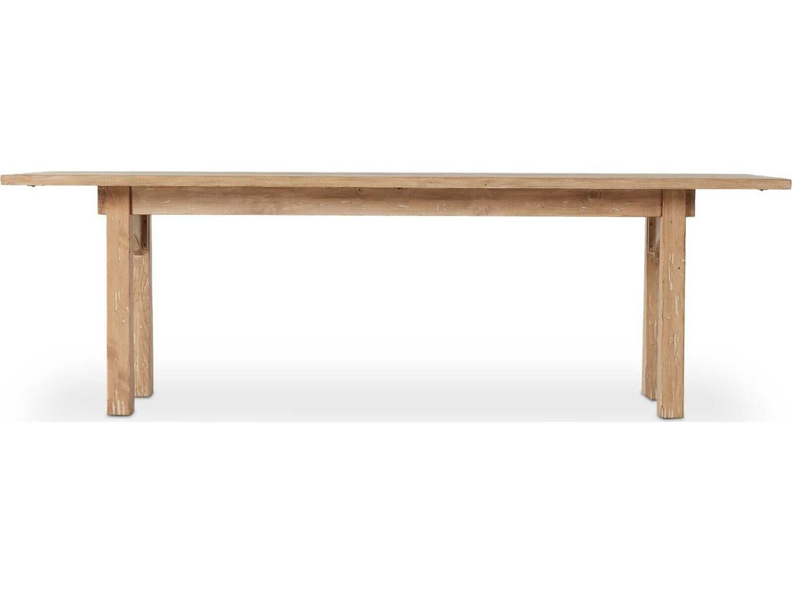 Four Hands Cordella Rectangular Wood Aged Light Pine Dining Table