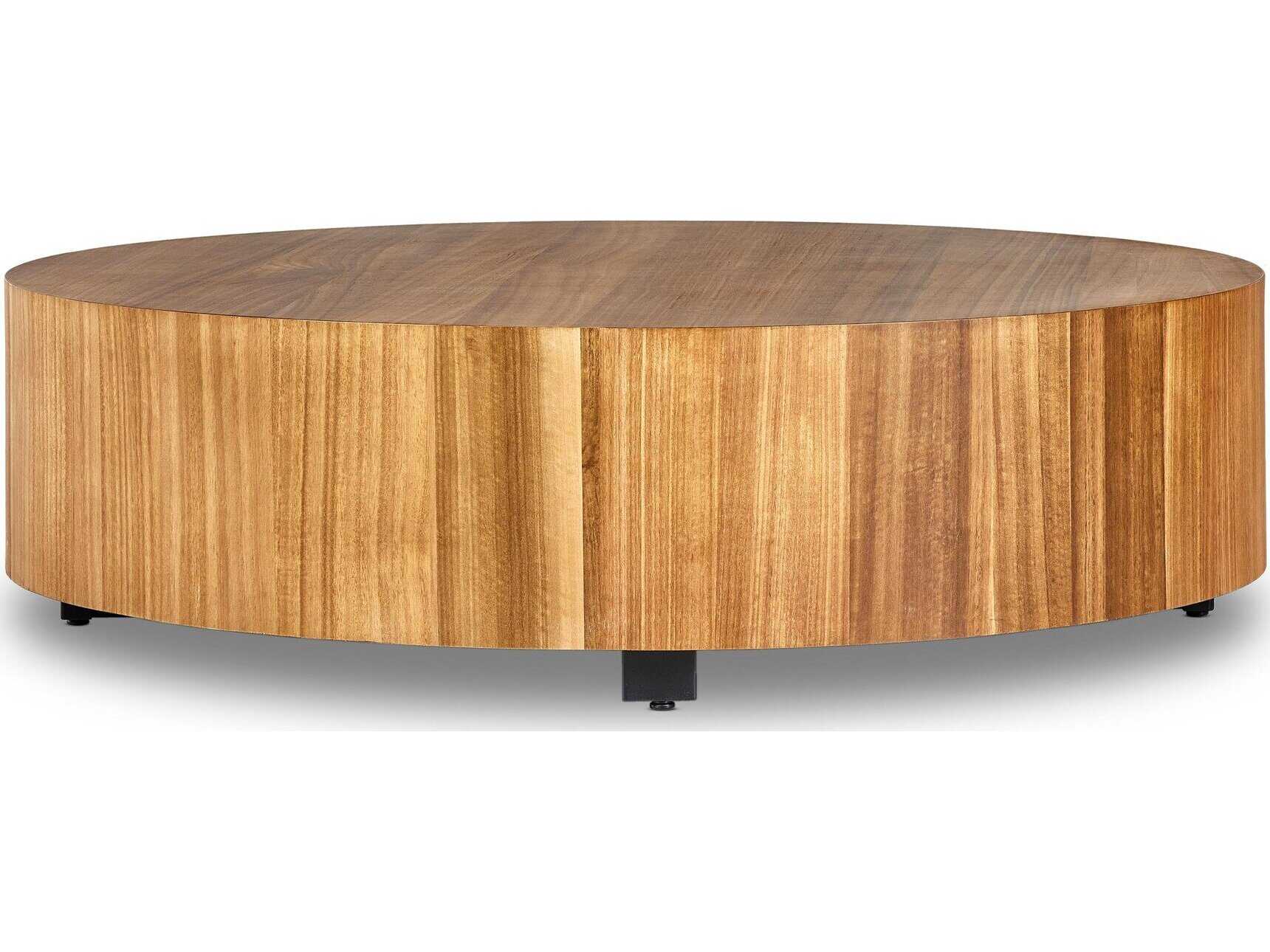 Four Hands Wesson Hudson Round Wood Coffee Table