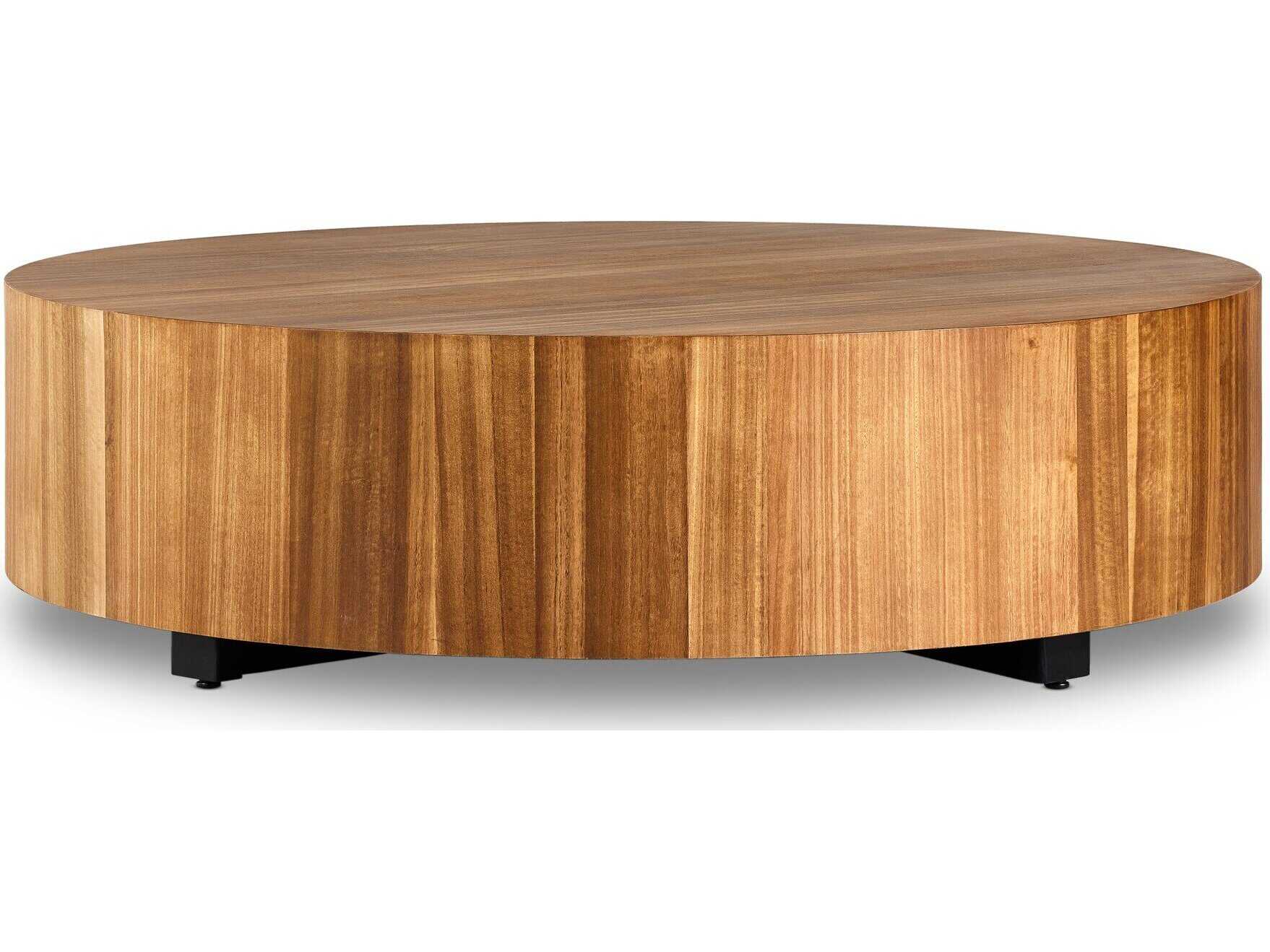 Four Hands Wesson Hudson Round Wood Coffee Table