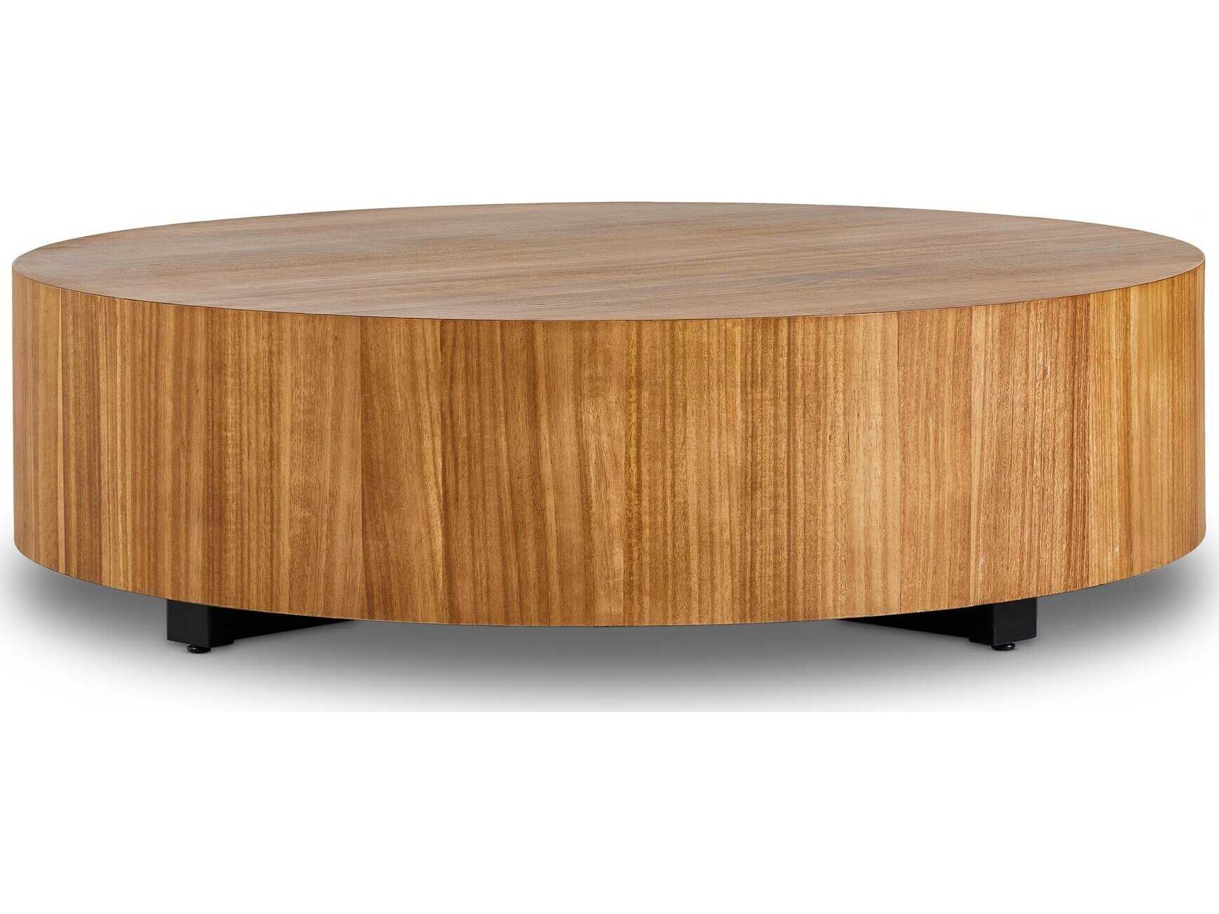 Four Hands Wesson Hudson Round Wood Coffee Table