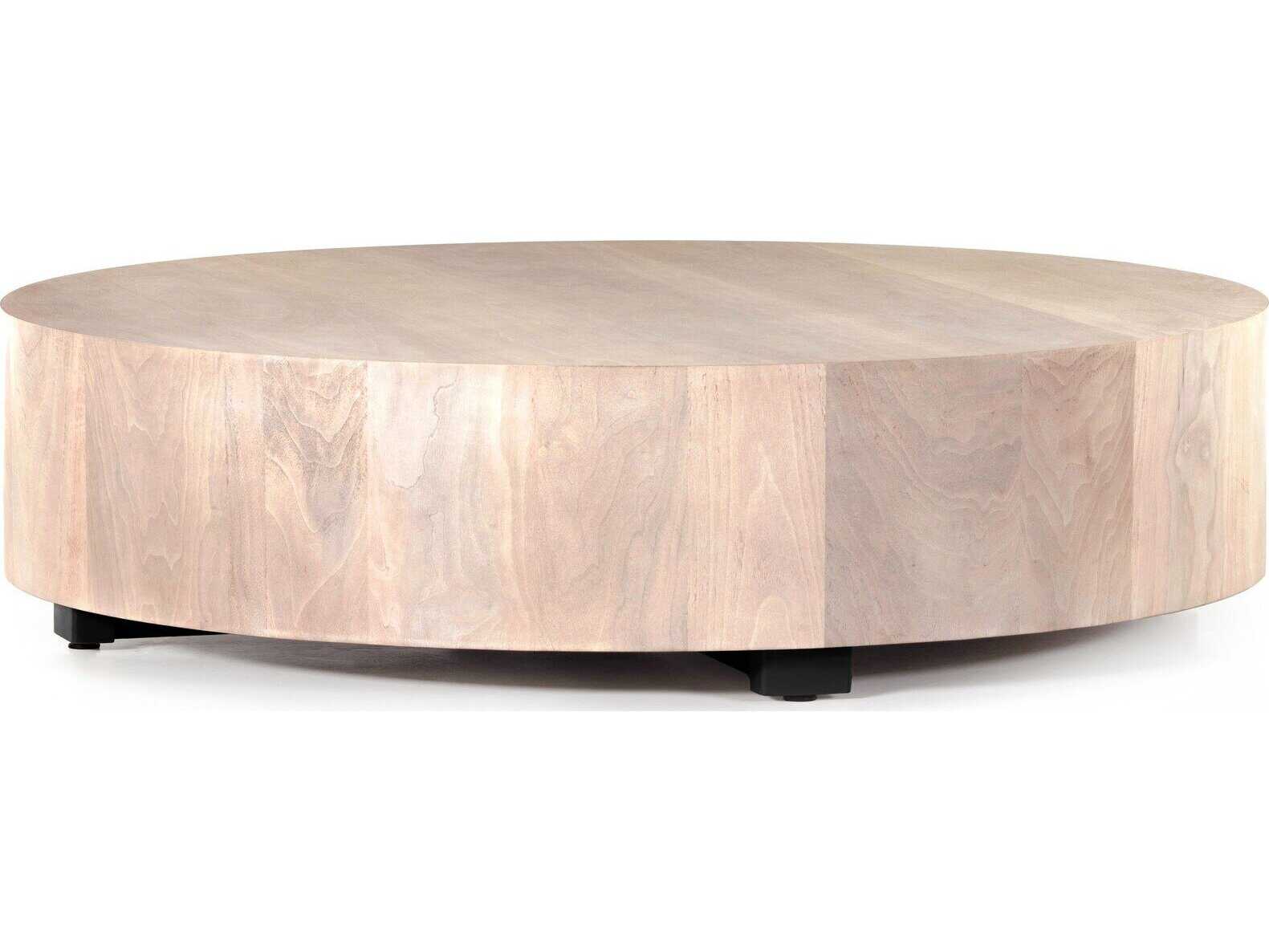 Four Hands Wesson Hudson Round Wood Coffee Table