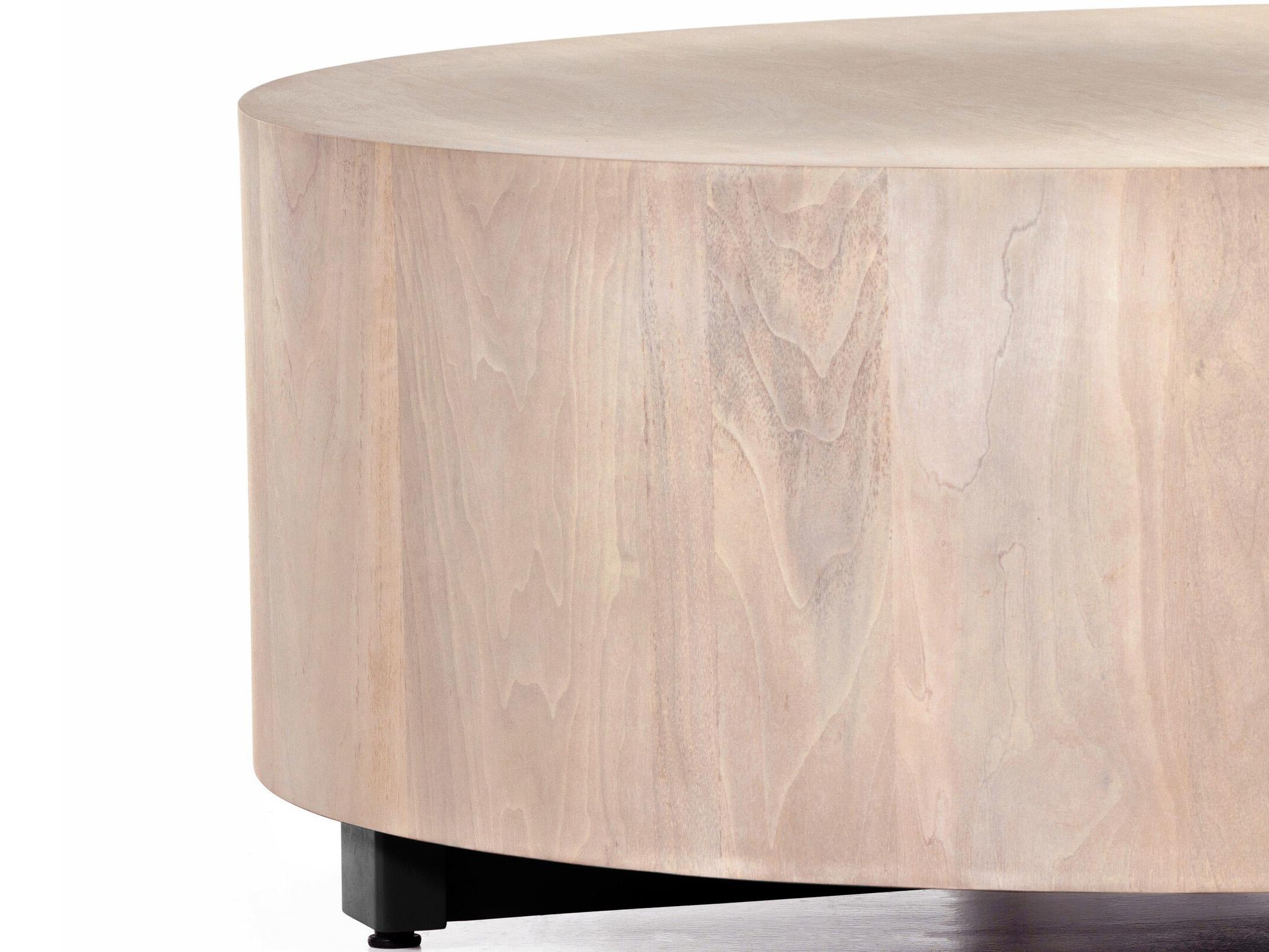 Four Hands Wesson Hudson Round Wood Coffee Table