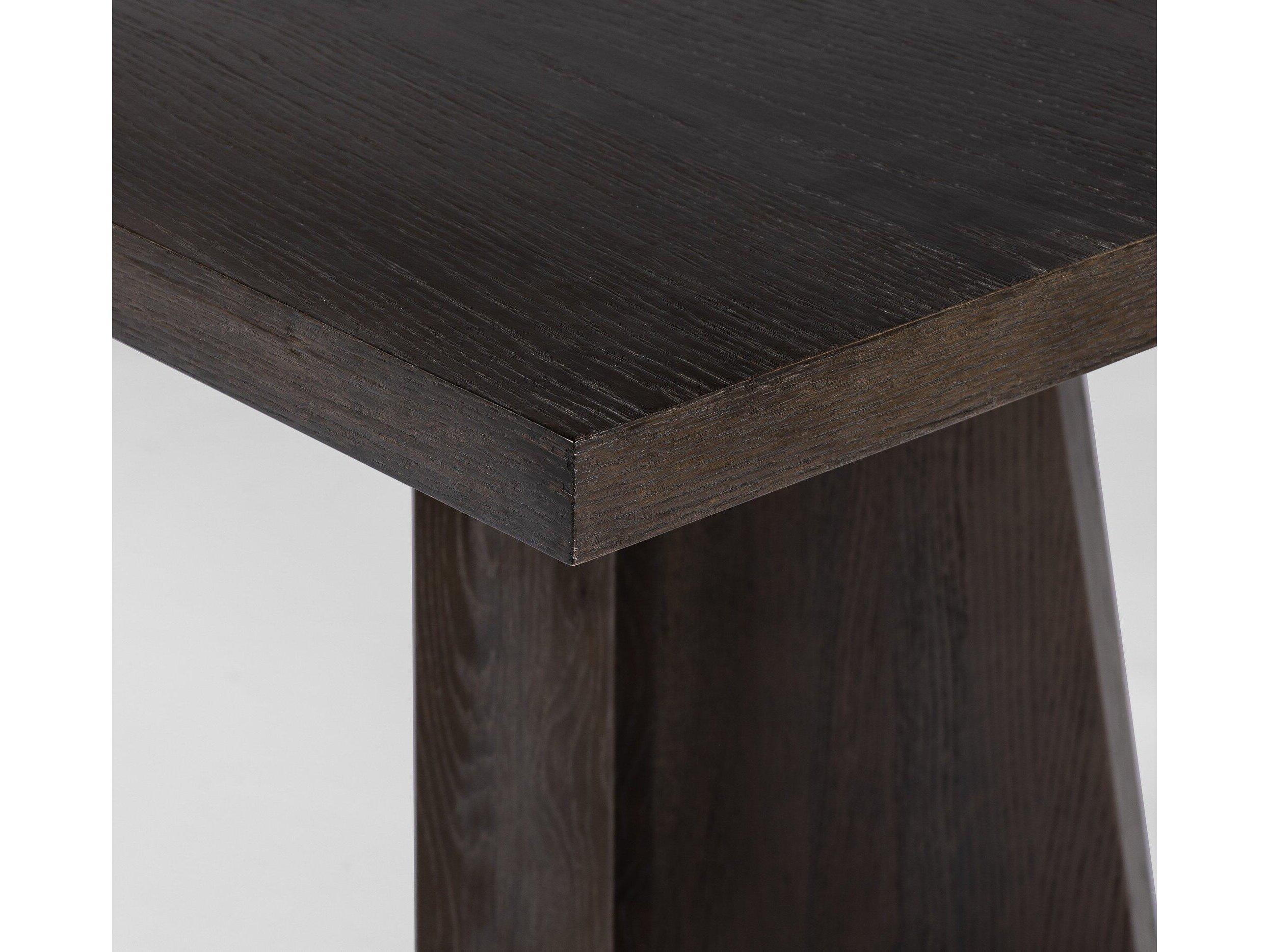 Four Hands Wells Shavano Rectangular Wood Espresso Oak Veneer Dining Table