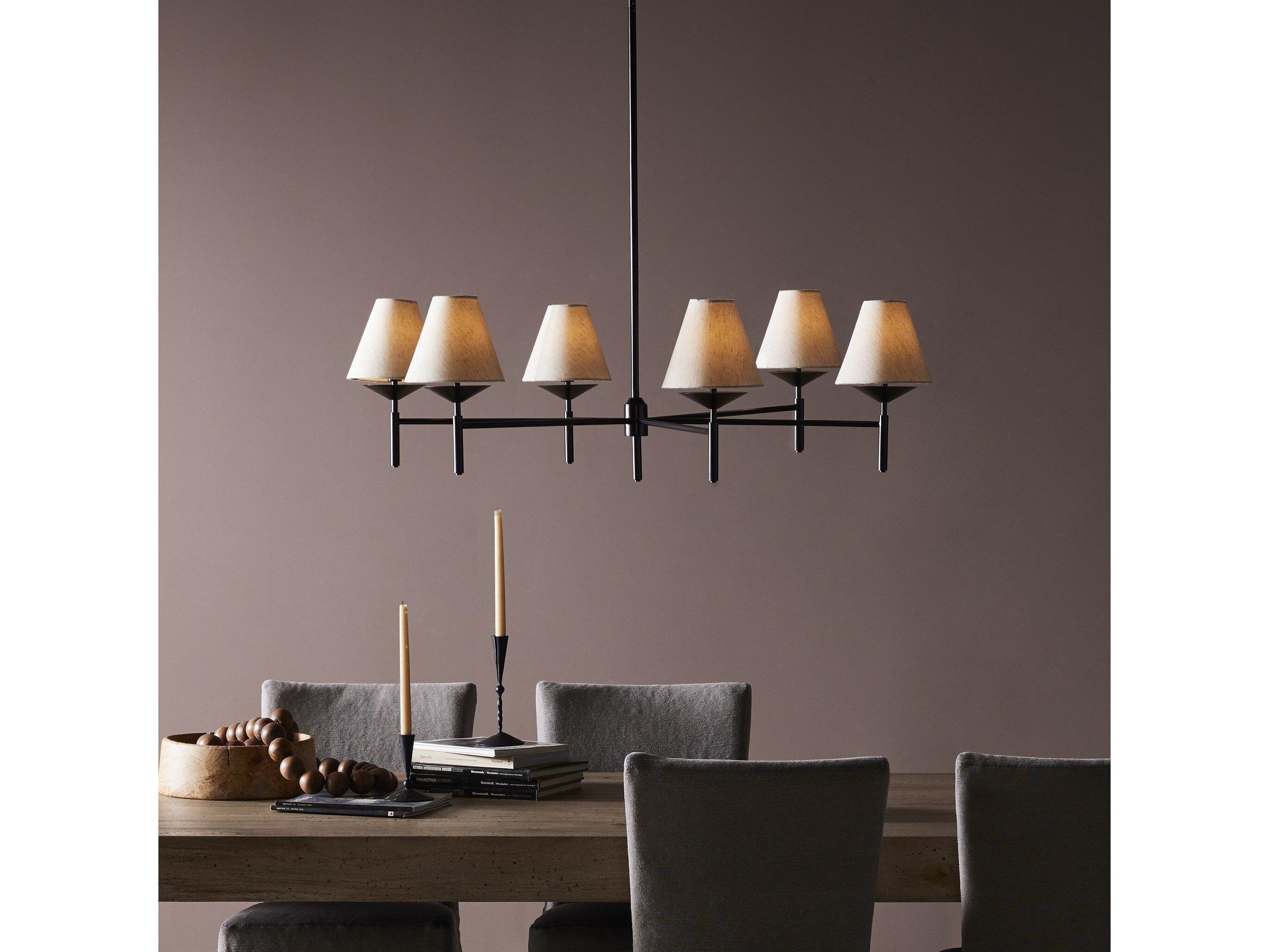 Four Hands Hutton Dodie Jet Black Chandelier