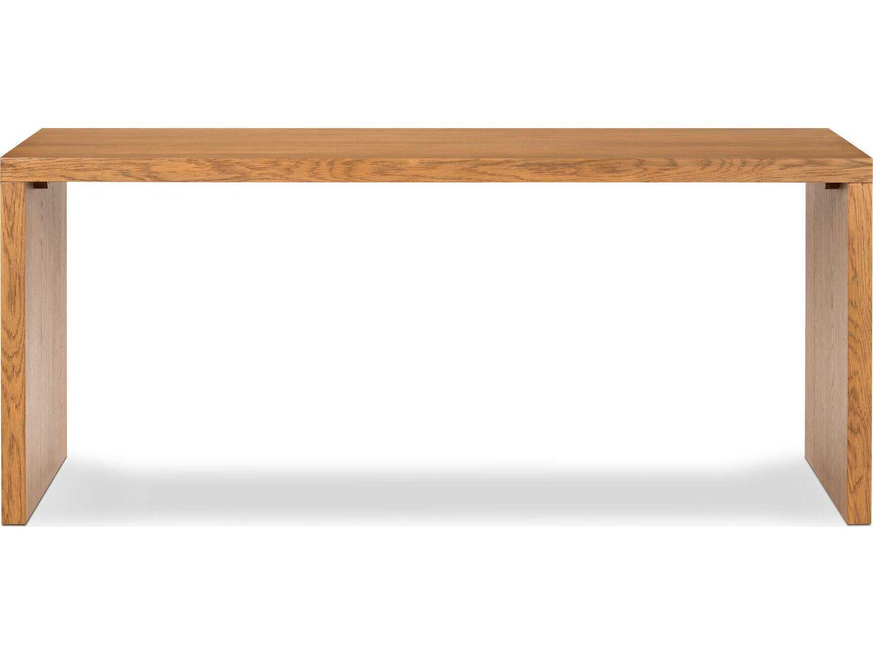 Four Hands Bolton Posada Amber Oak Veneer Brown Wood Writing Desk