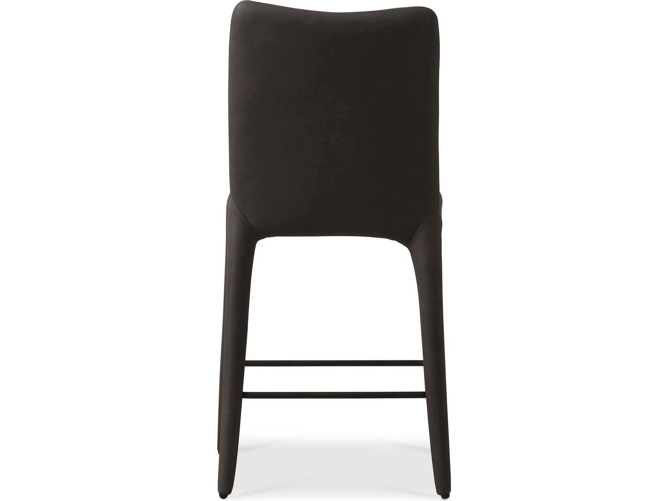 Four Hands Carnegie Monza Heritage Graphite Leather Counter Stool