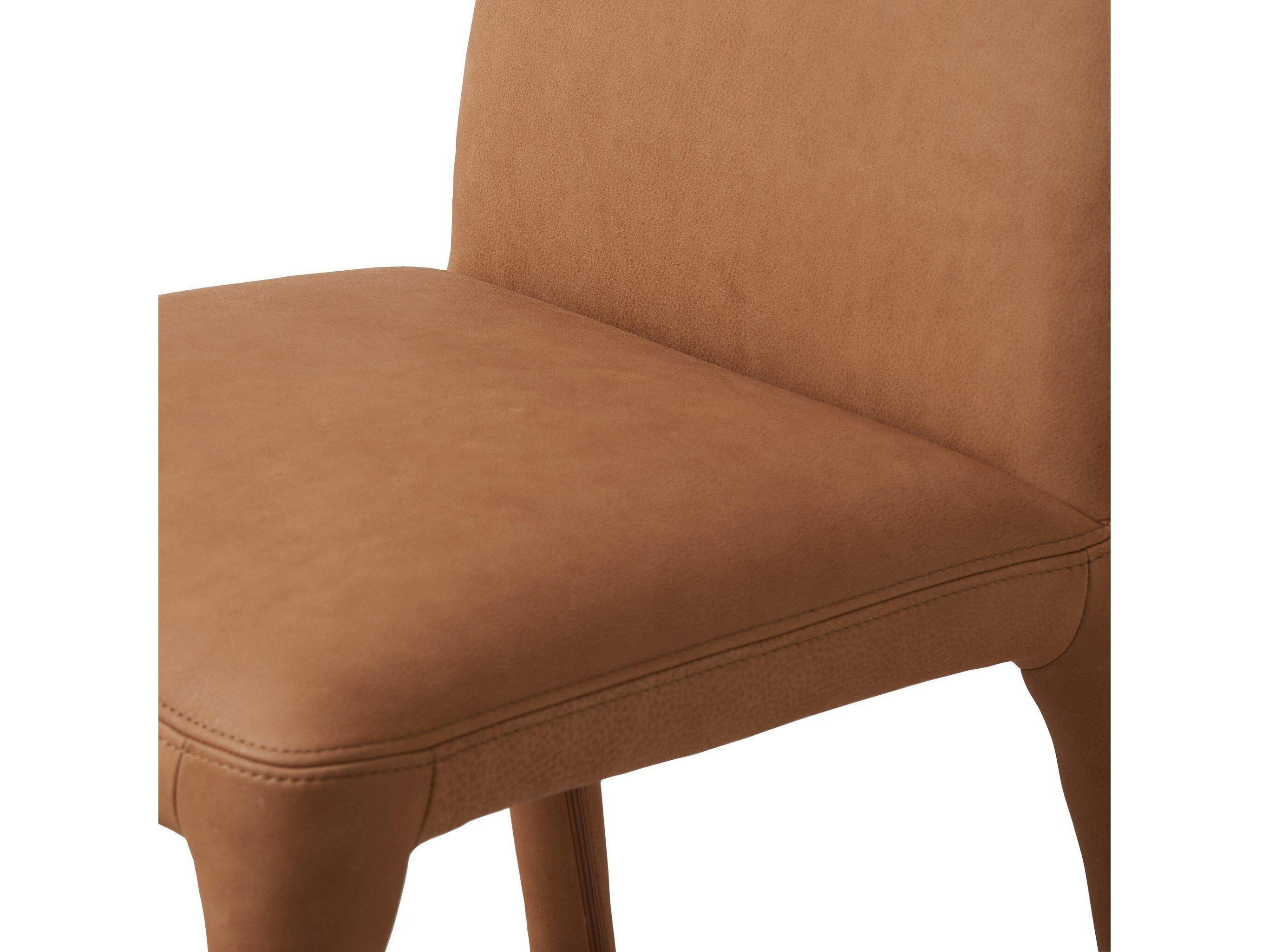 Four Hands Carnegie Monza Leather Heritage Camel Gunmetal Counter Stool