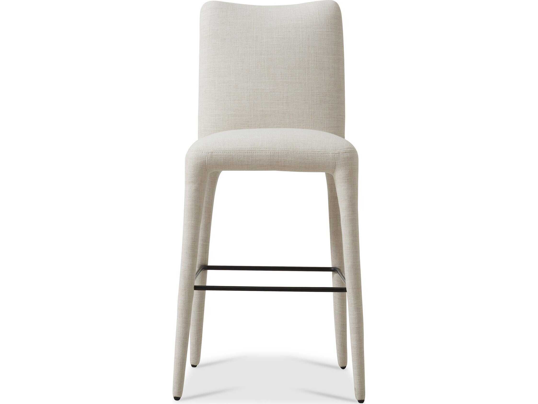 Four Hands Carnegie Monza Stool-Mixt Linen Natural-Bar
