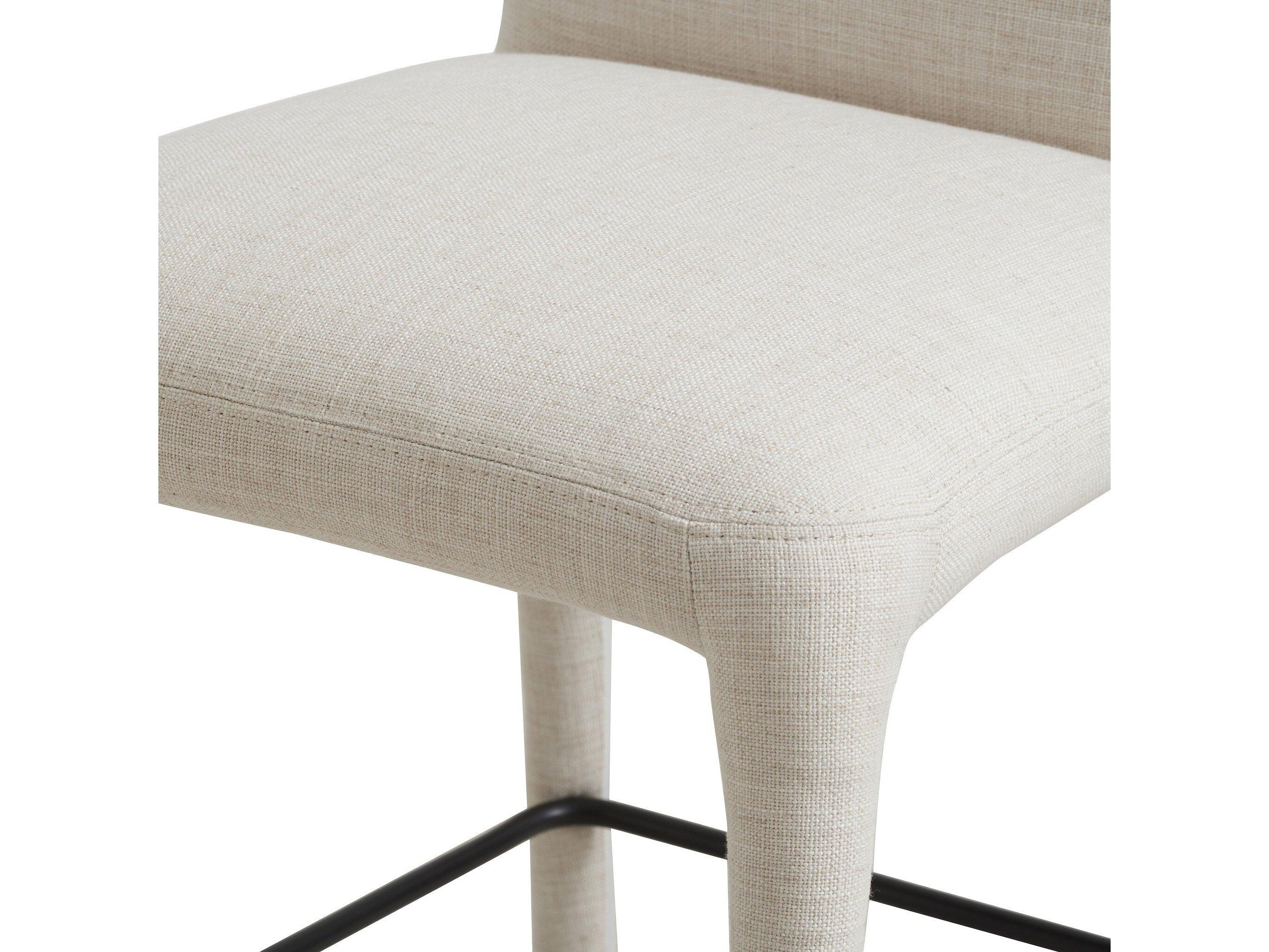 Four Hands Carnegie Monza Stool-Mixt Linen Natural-Bar
