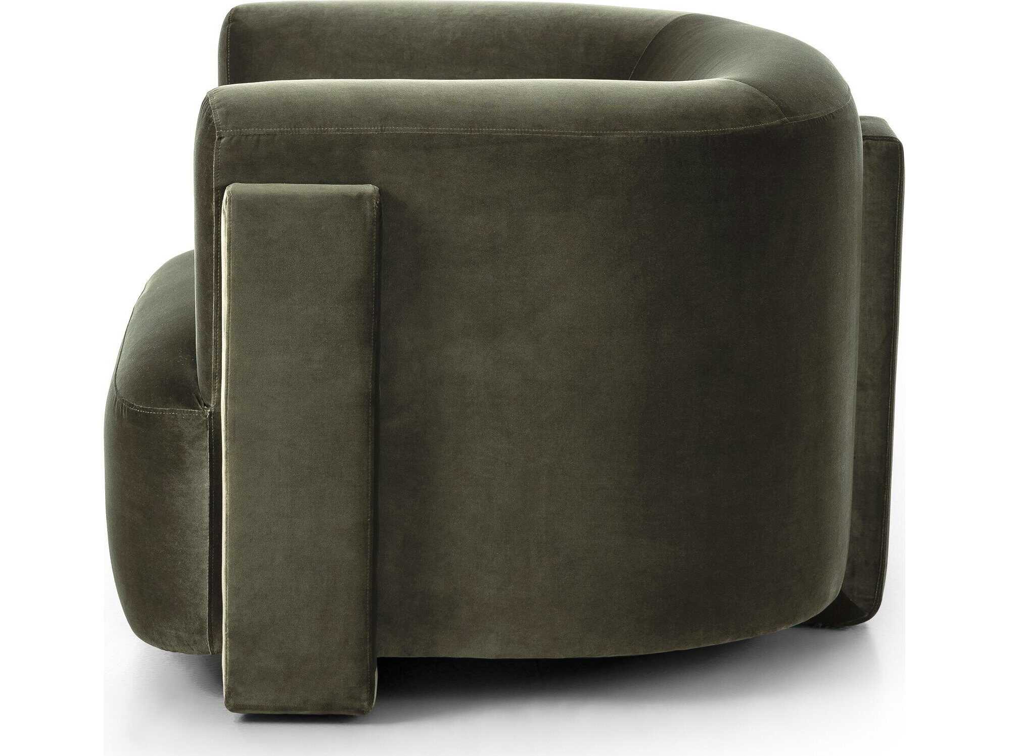 Four Hands Grayson Hartley Surrey Olive Velvet Accent Chair