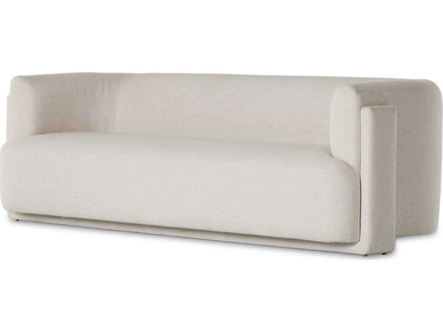 Four Hands Grayson Hartley Dover Crescent Cream Upholstered Sofa