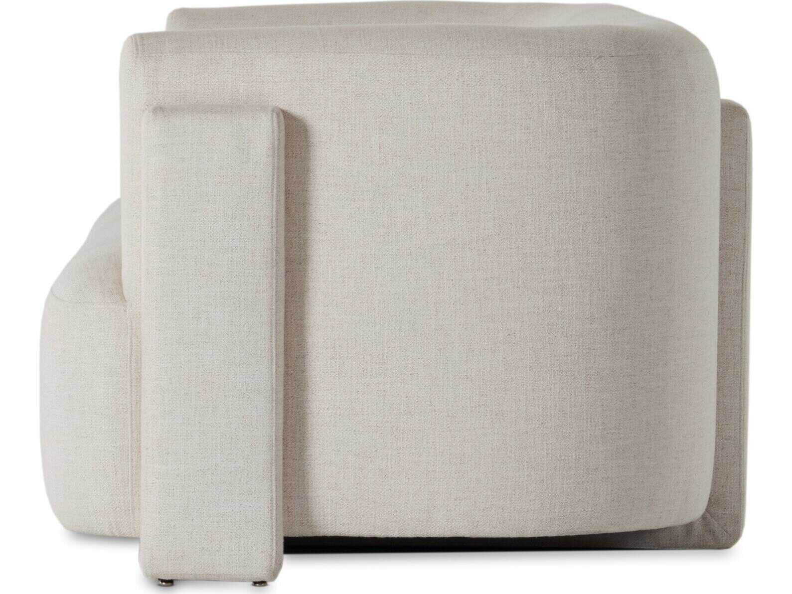 Four Hands Grayson Hartley Dover Crescent Cream Upholstered Sofa