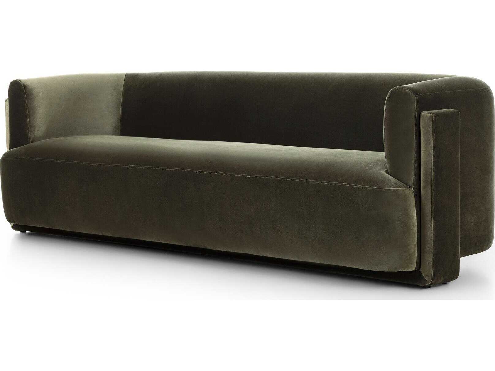 Four Hands Grayson Hartley Surrey Olive Upholstered Sofa