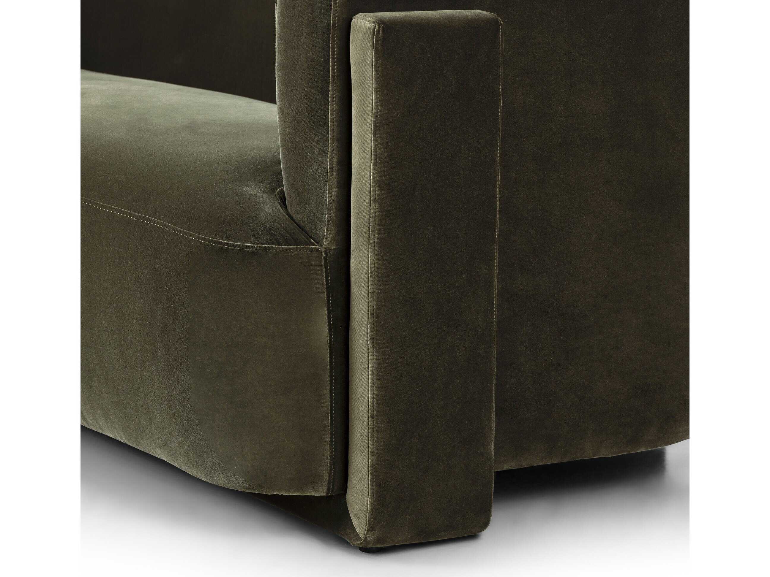 Four Hands Grayson Hartley Surrey Olive Upholstered Sofa