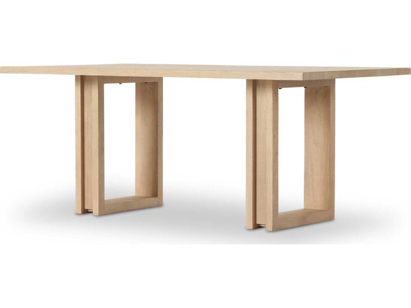 Four Hands Prescott Carmel Rectangular Wood Natural Mango Dining Table