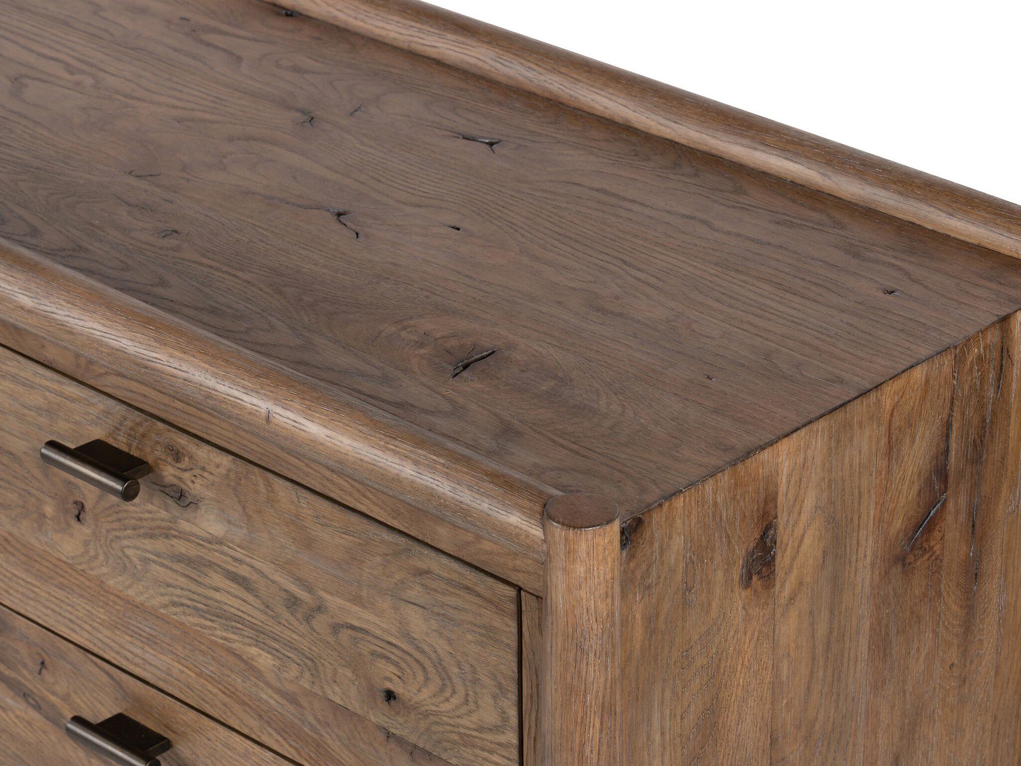 Four Hands Bolton Glenview 9-Drawers Brown Oak Wood Dresser