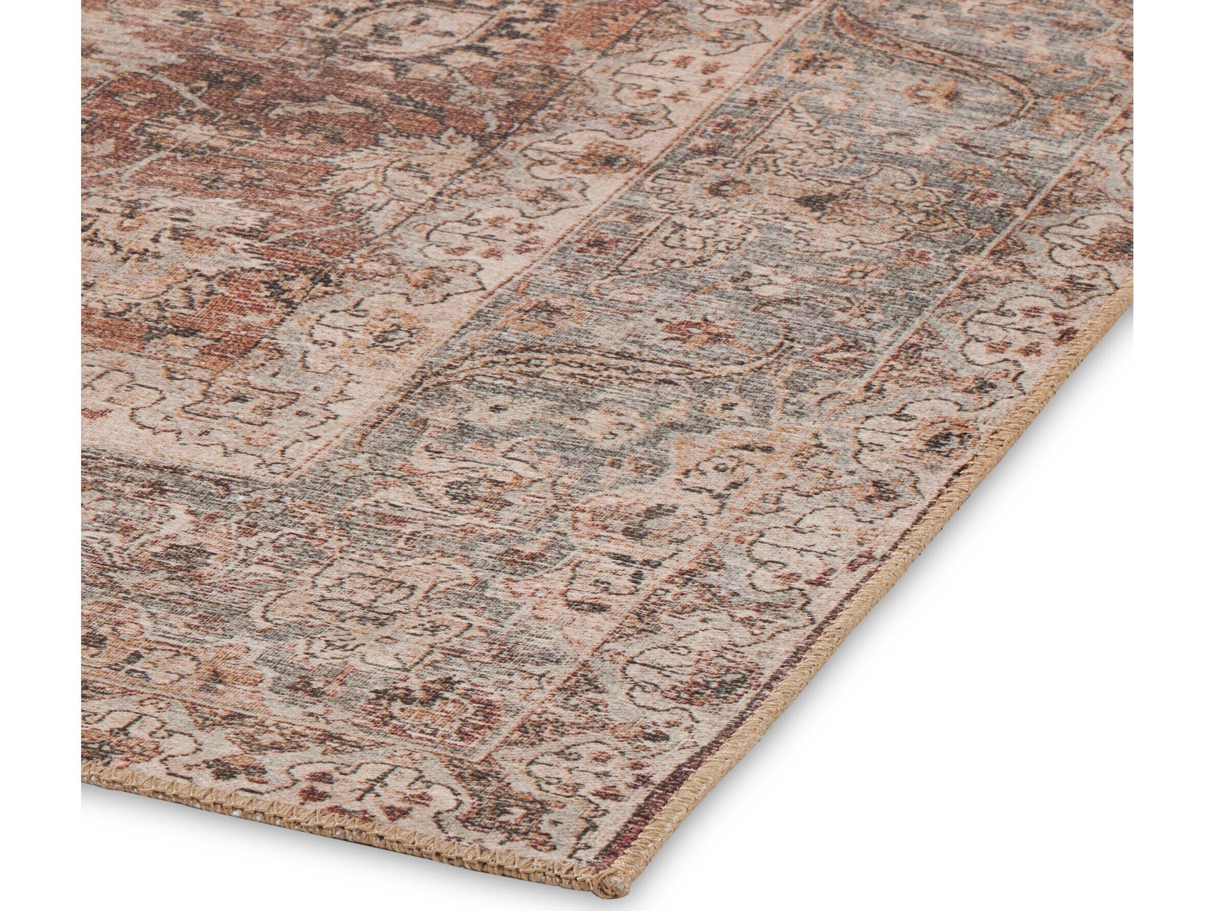 Four Hands Lucca Zari 5x8 Rust Rug