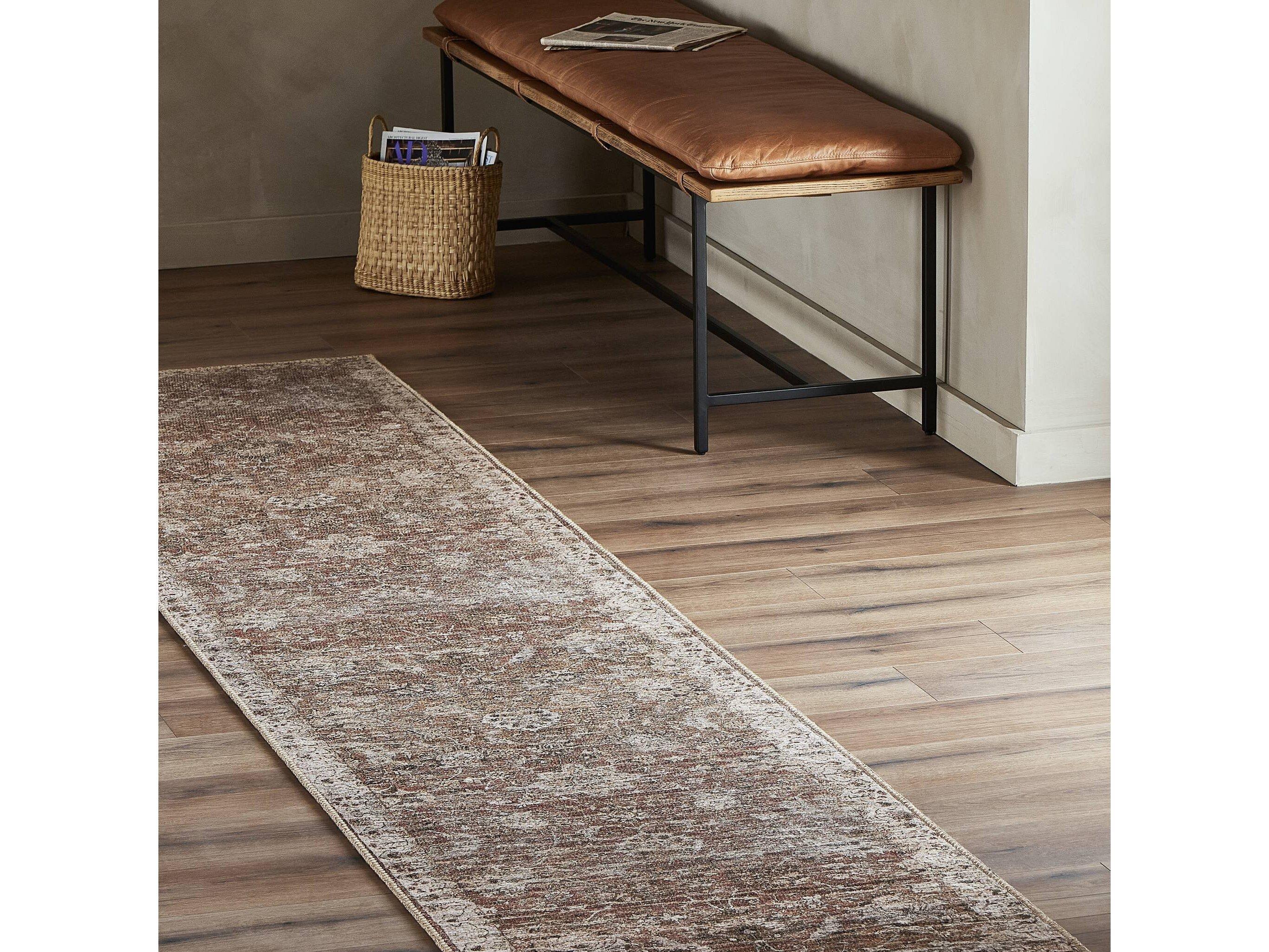 Four Hands Lucca Zari 10 x 14 Rust Rug